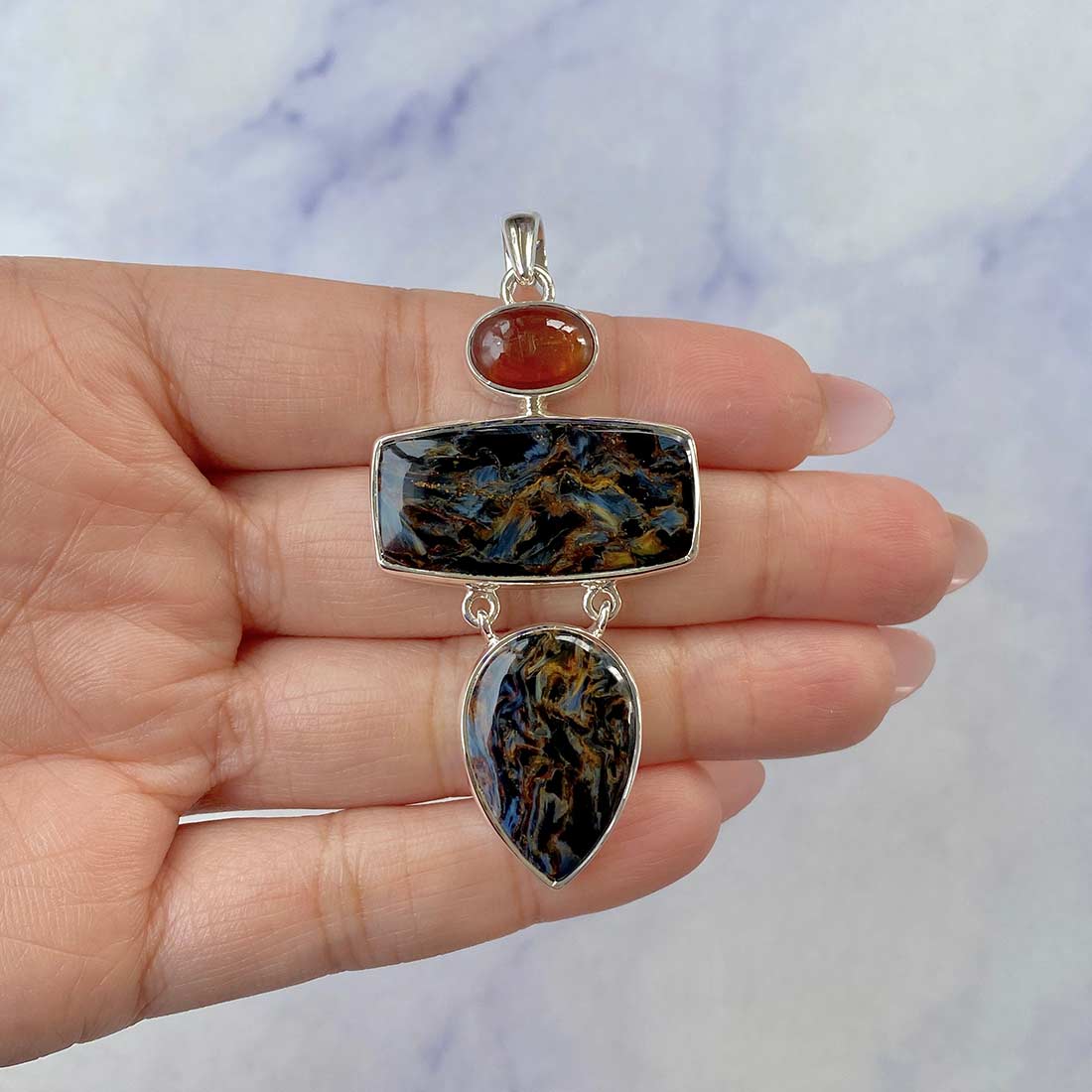 Pietersite Pendant-(PIT-P-39.)