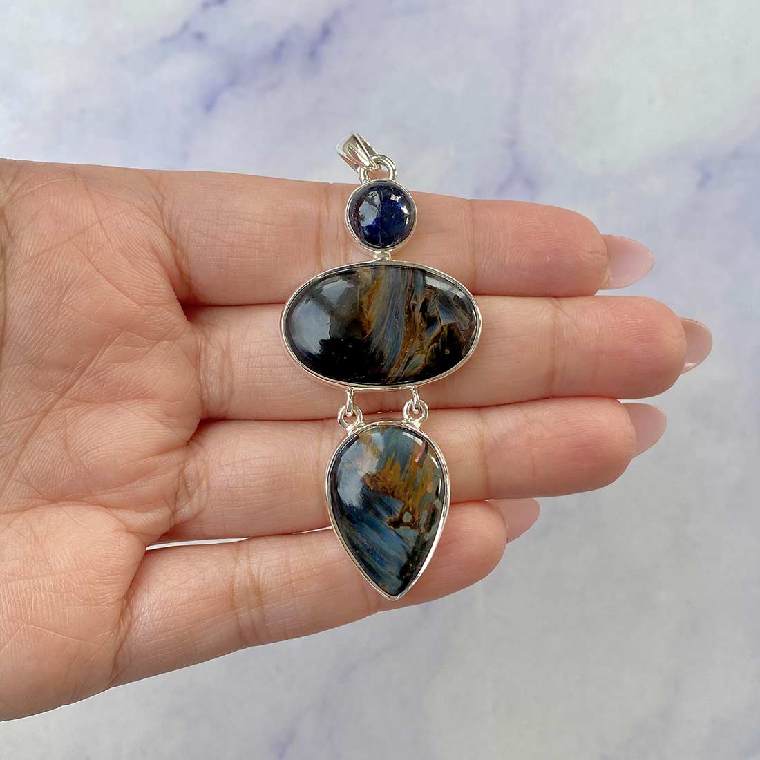 Pietersite Pendant-(PIT-P-40.)