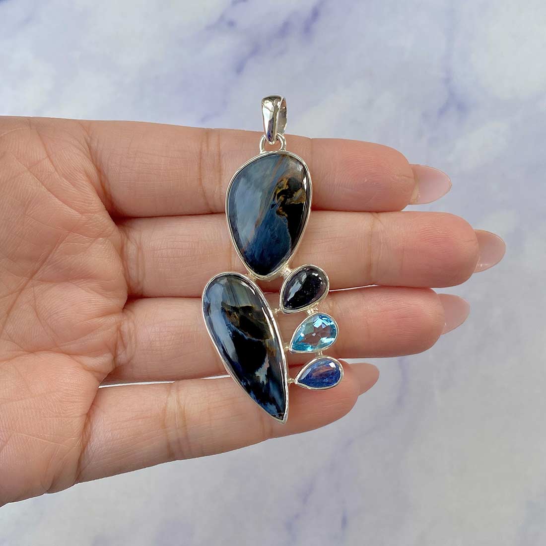 Pietersite Pendant-(PIT-P-42.)