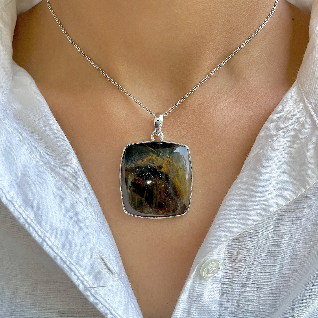 Pietersite Pendant-(PIT-P-75.)