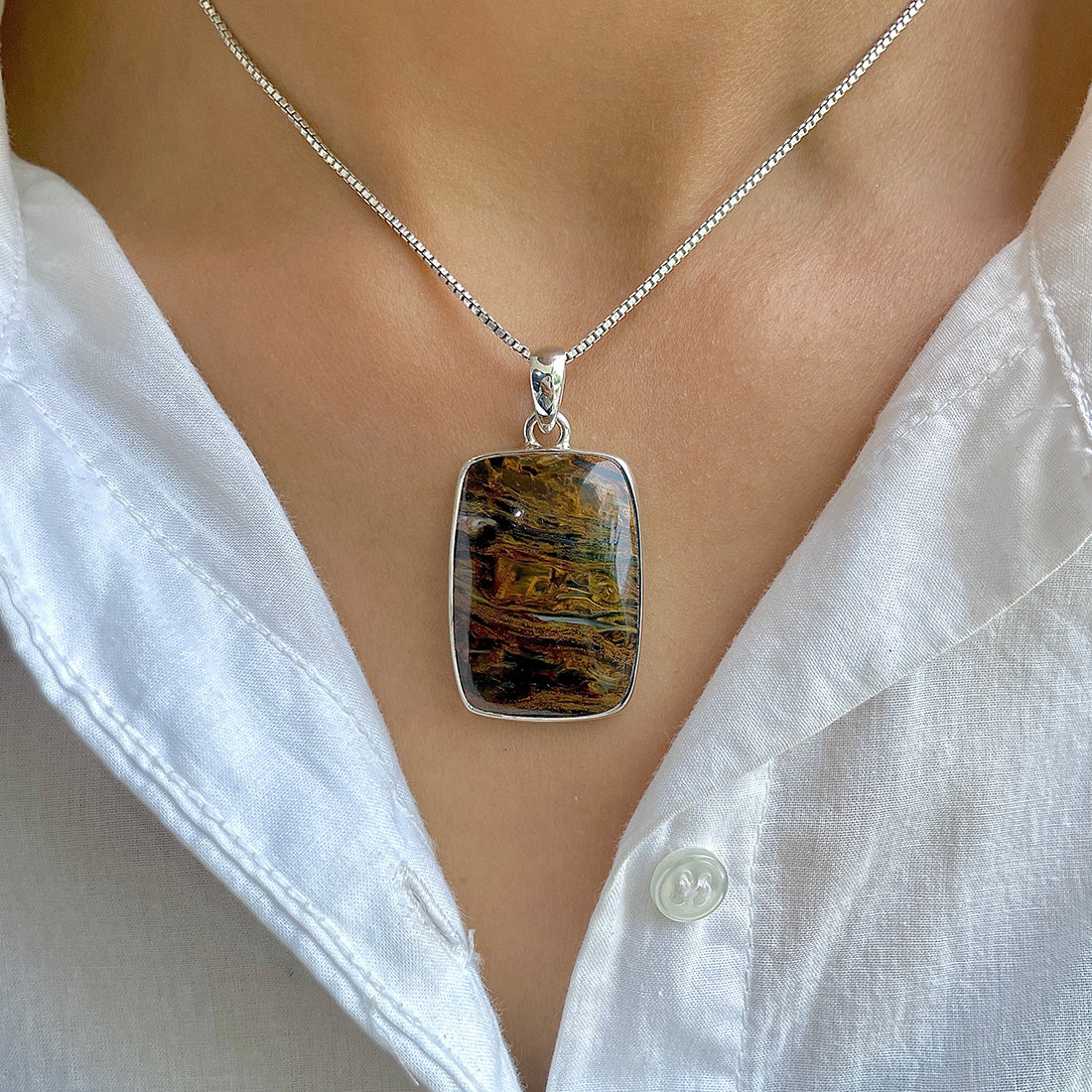 Pietersite Pendant-(PIT-P-85.)