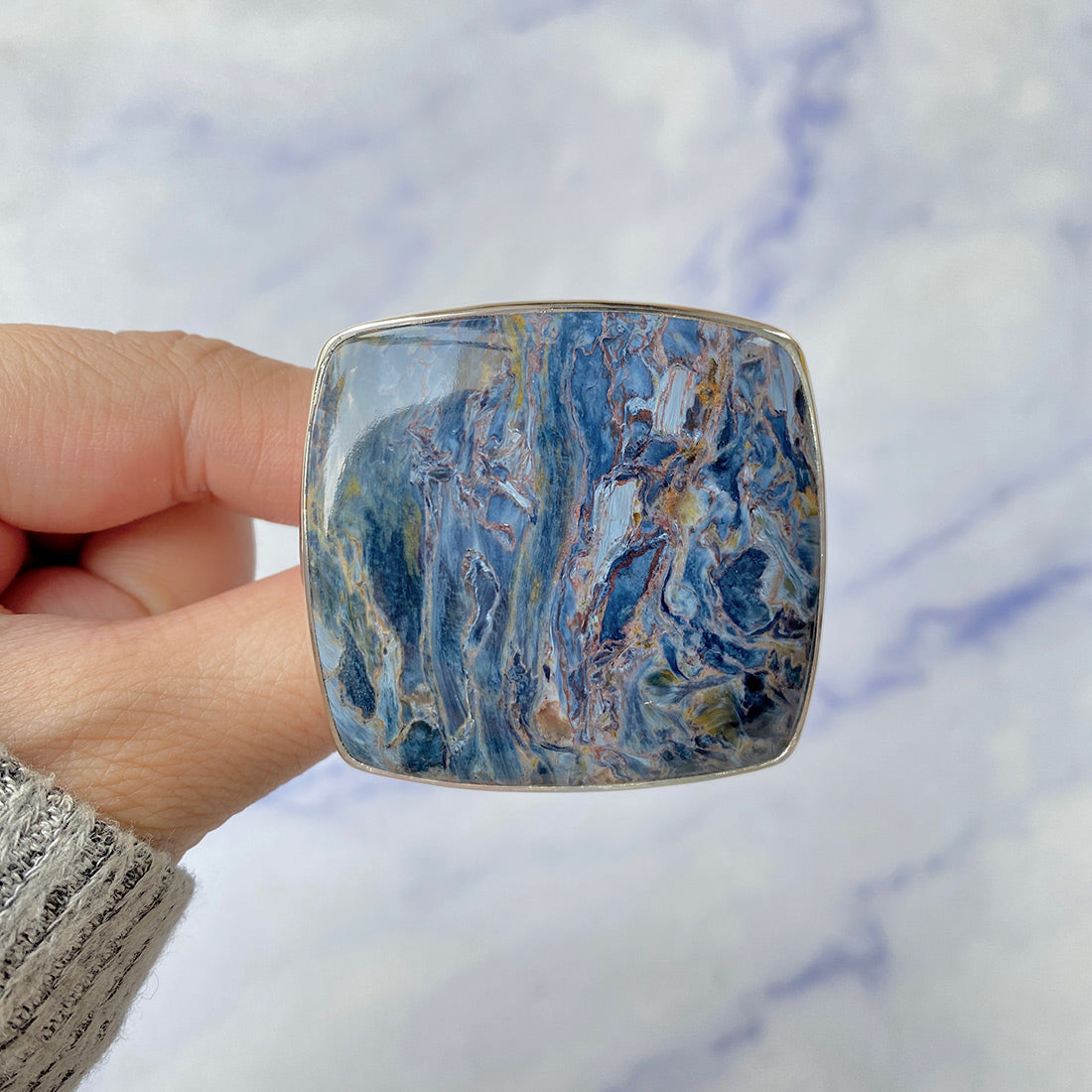 Pietersite Adjustable Ring-(PIT-R-367.)