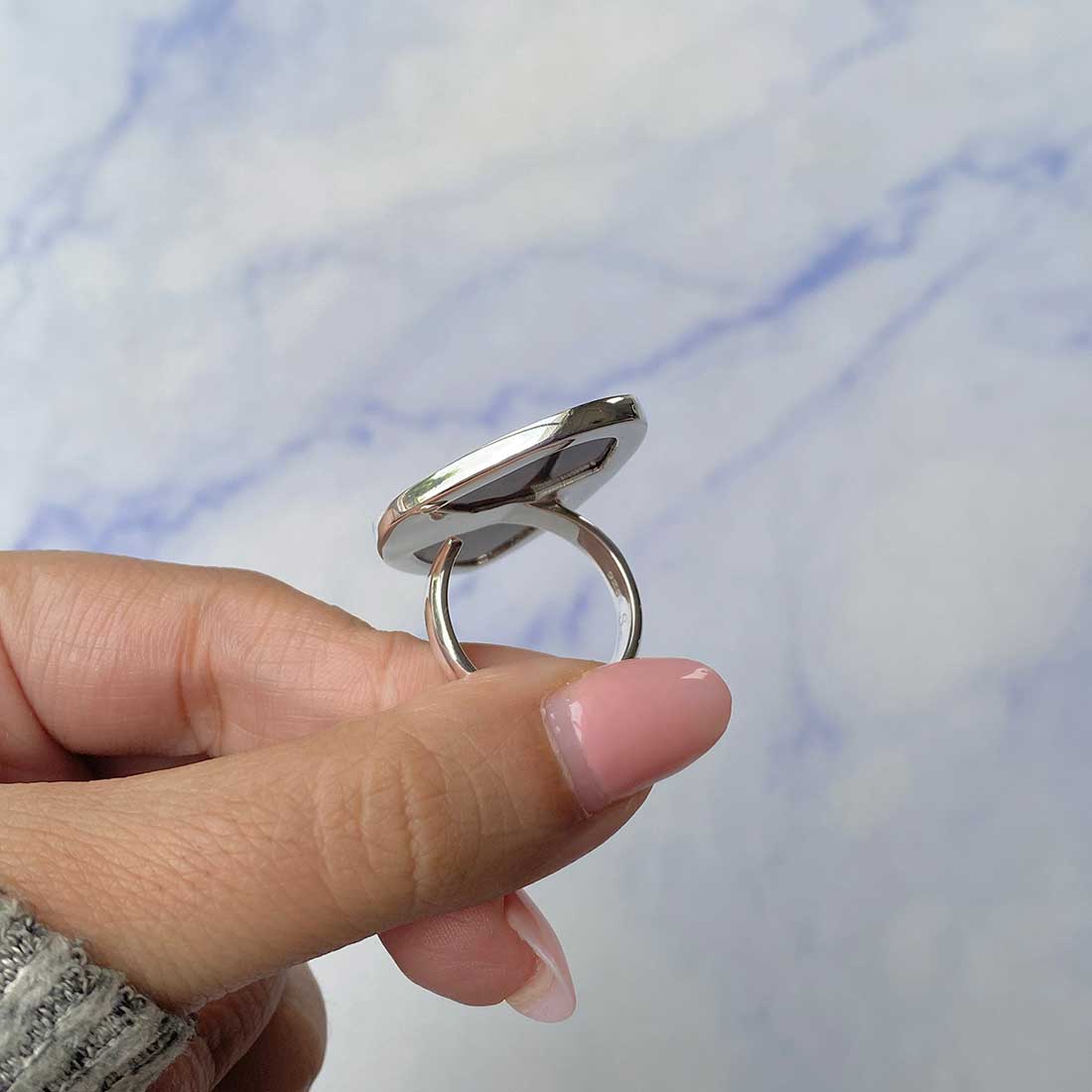 Pietersite Adjustable Ring-(PIT-R-379.)