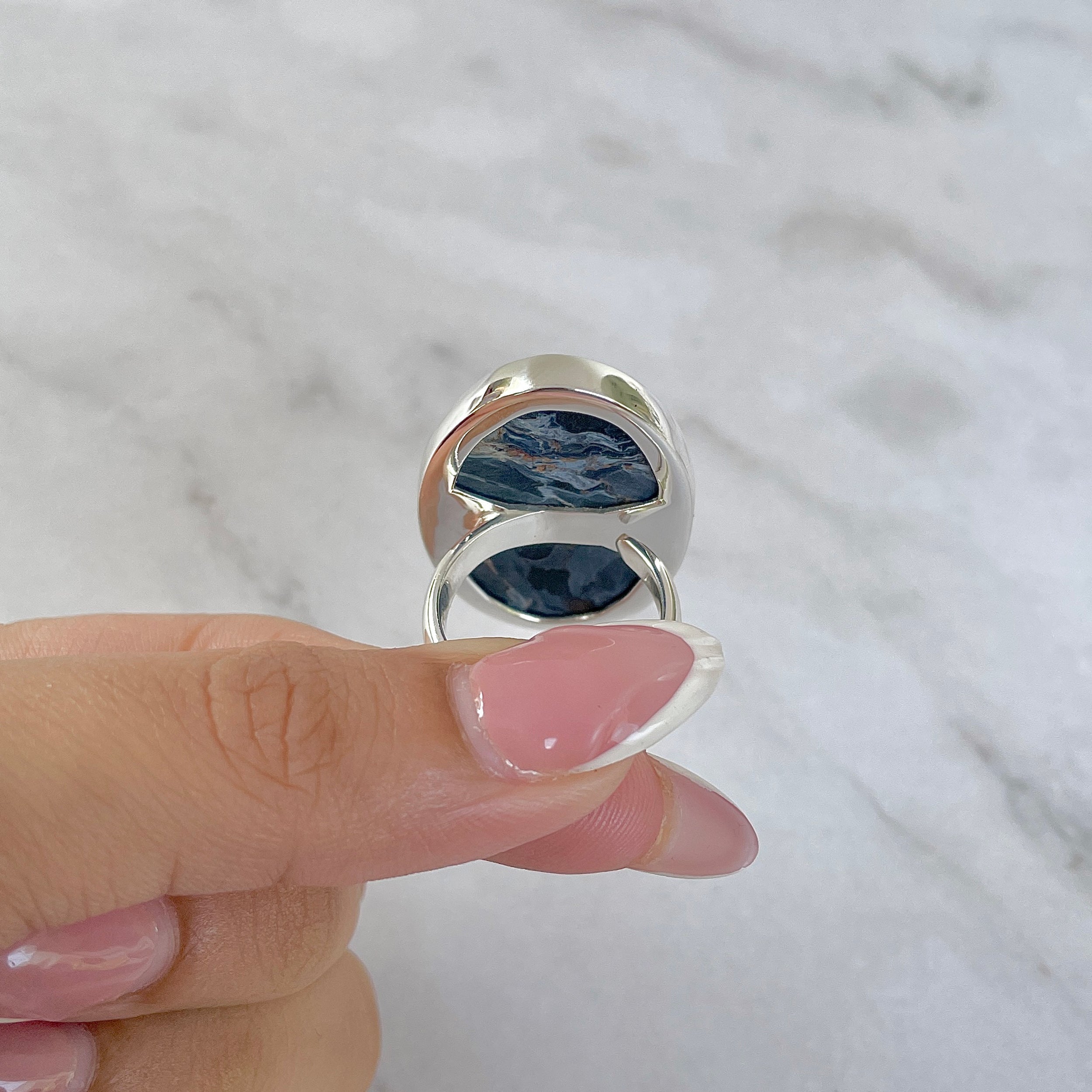 Pietersite Adjustable Ring-(PIT-R-383.)