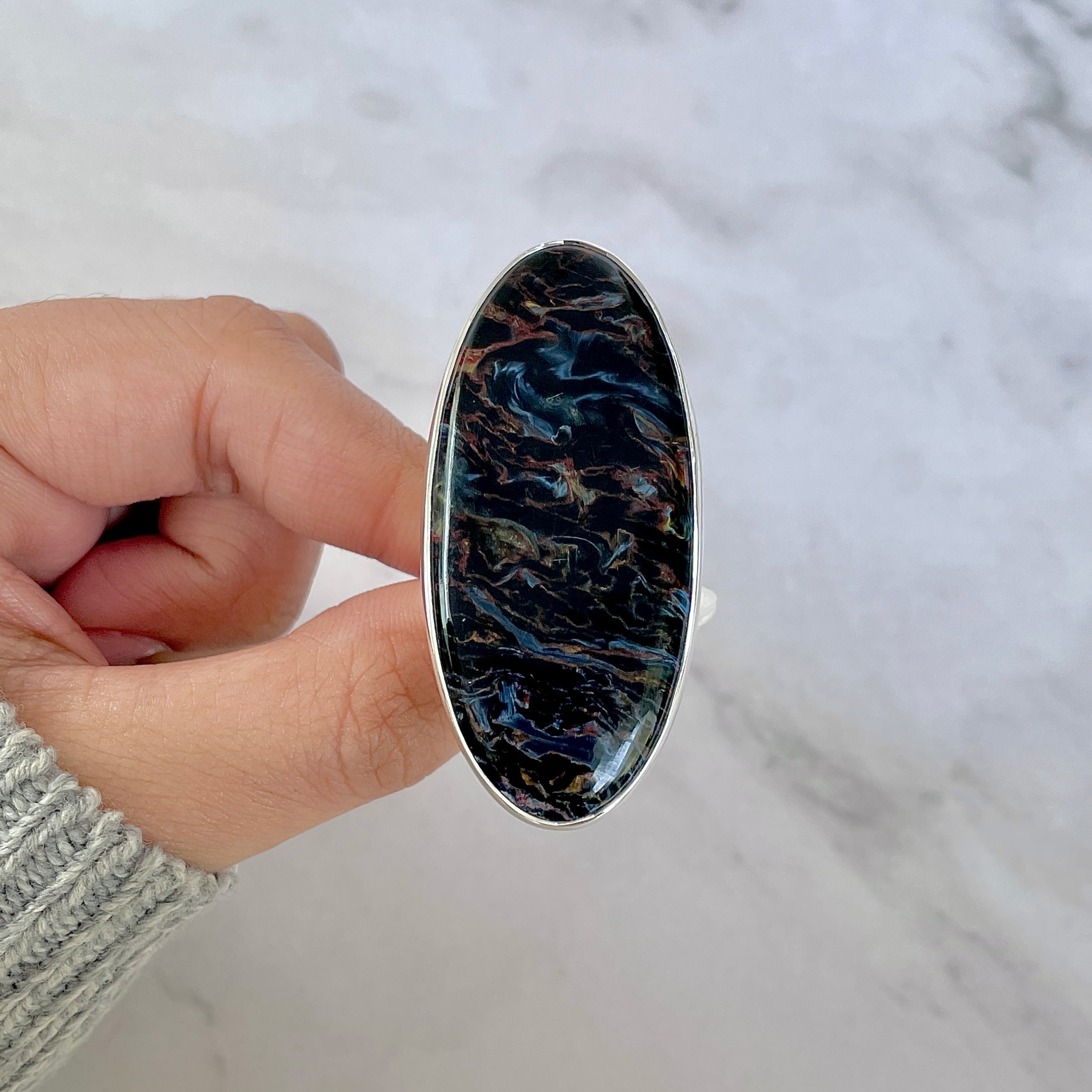 Pietersite Ring-(PIT-R-398.)