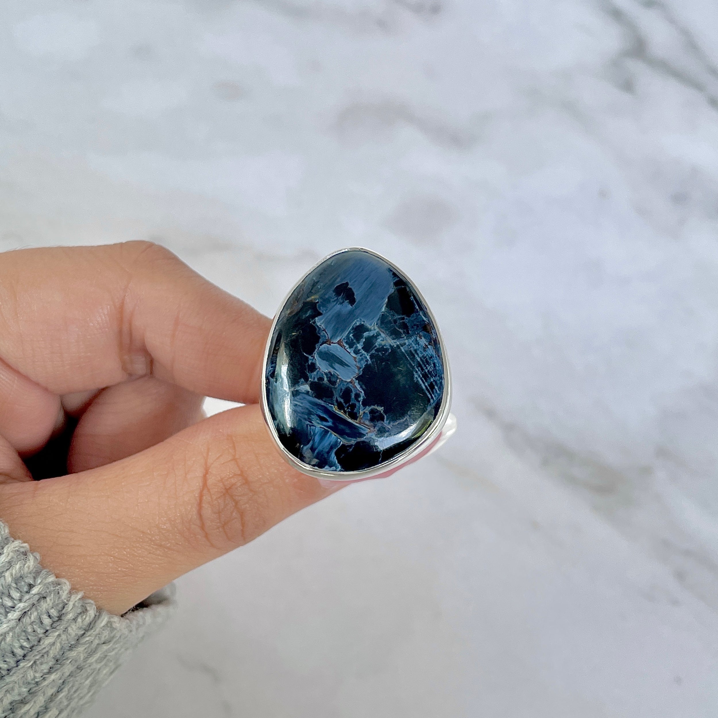 Pietersite Adjustable Ring-(PIT-R-413.)