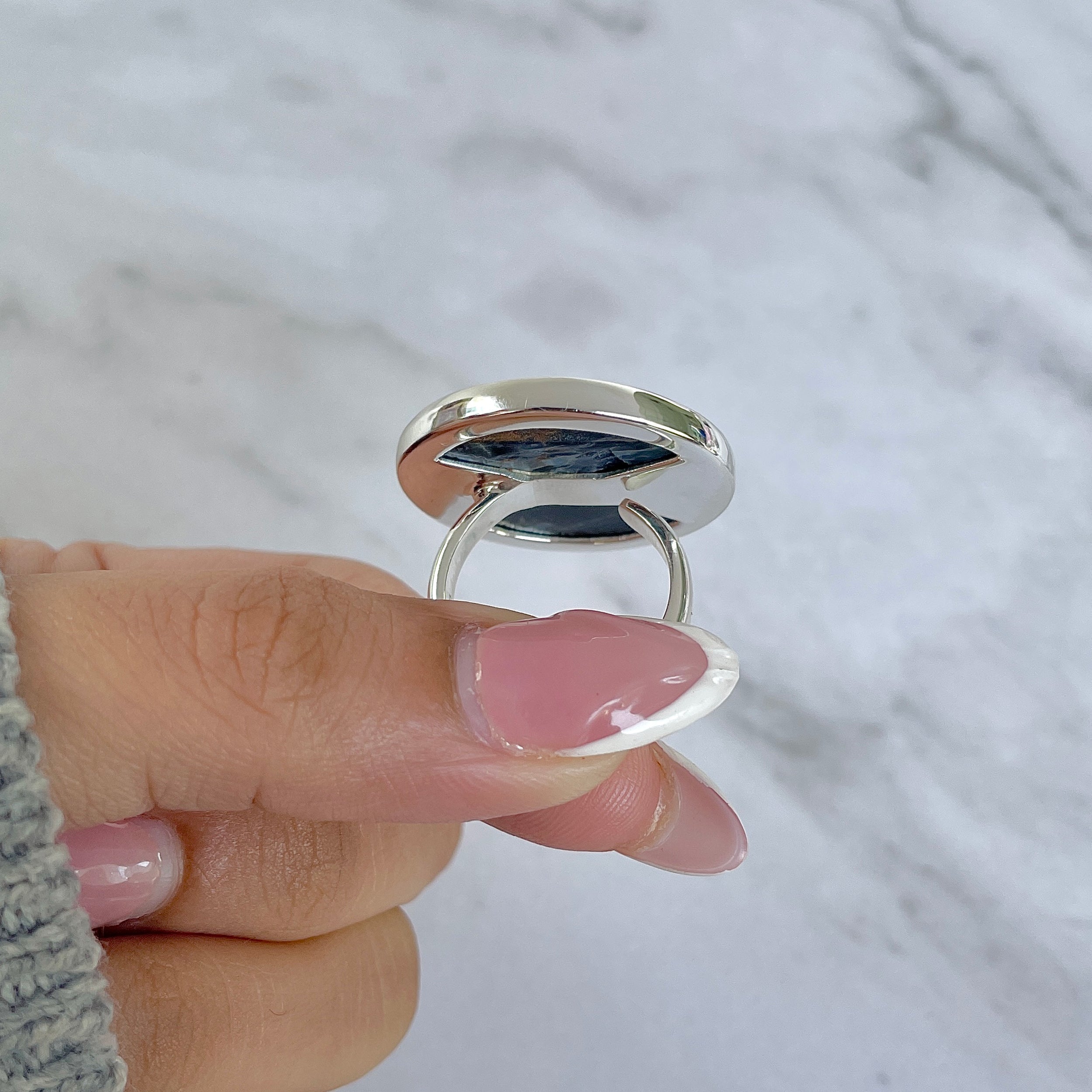 Pietersite Adjustable Ring-(PIT-R-418.)