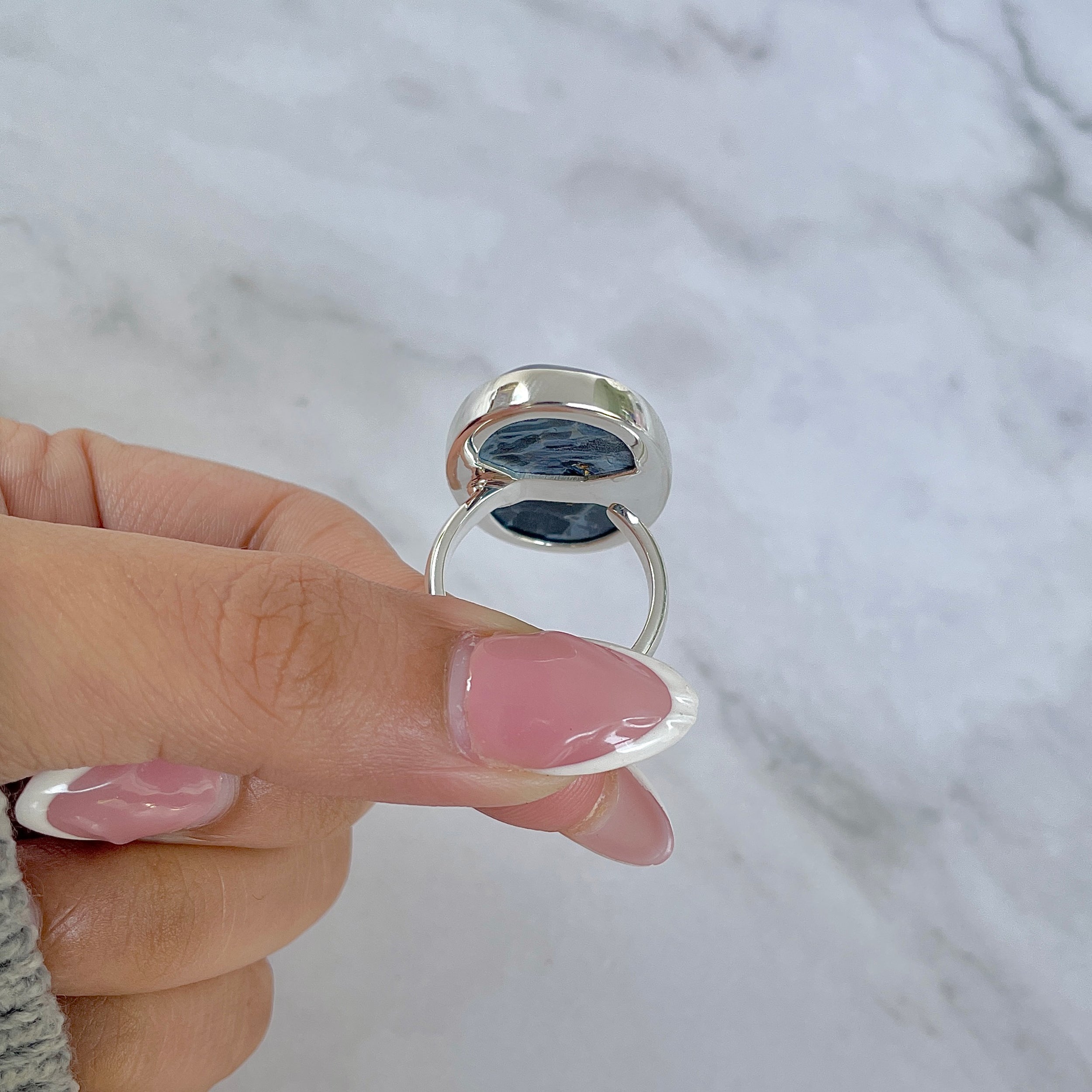 Pietersite Adjustable Ring-(PIT-R-420.)