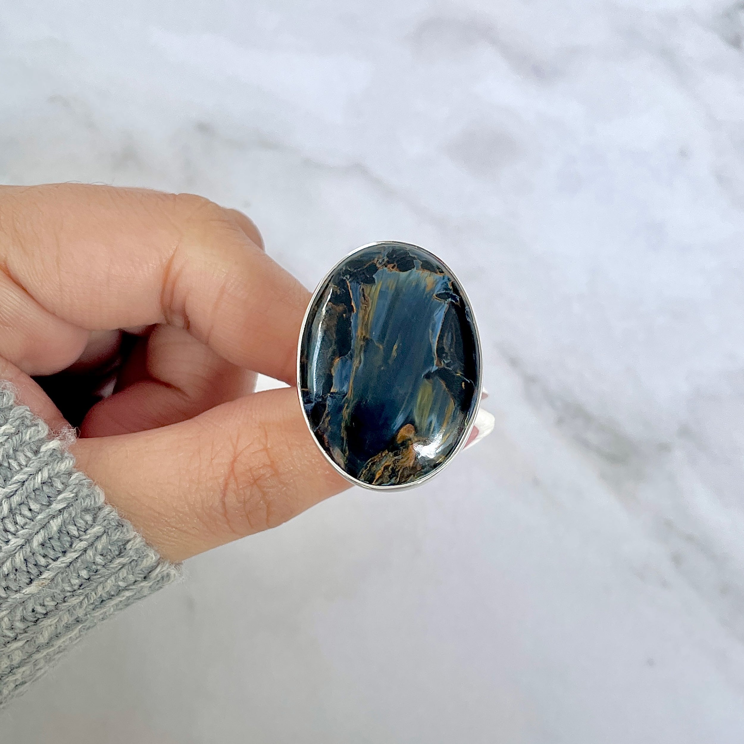 Pietersite Ring-(PIT-R-436.)