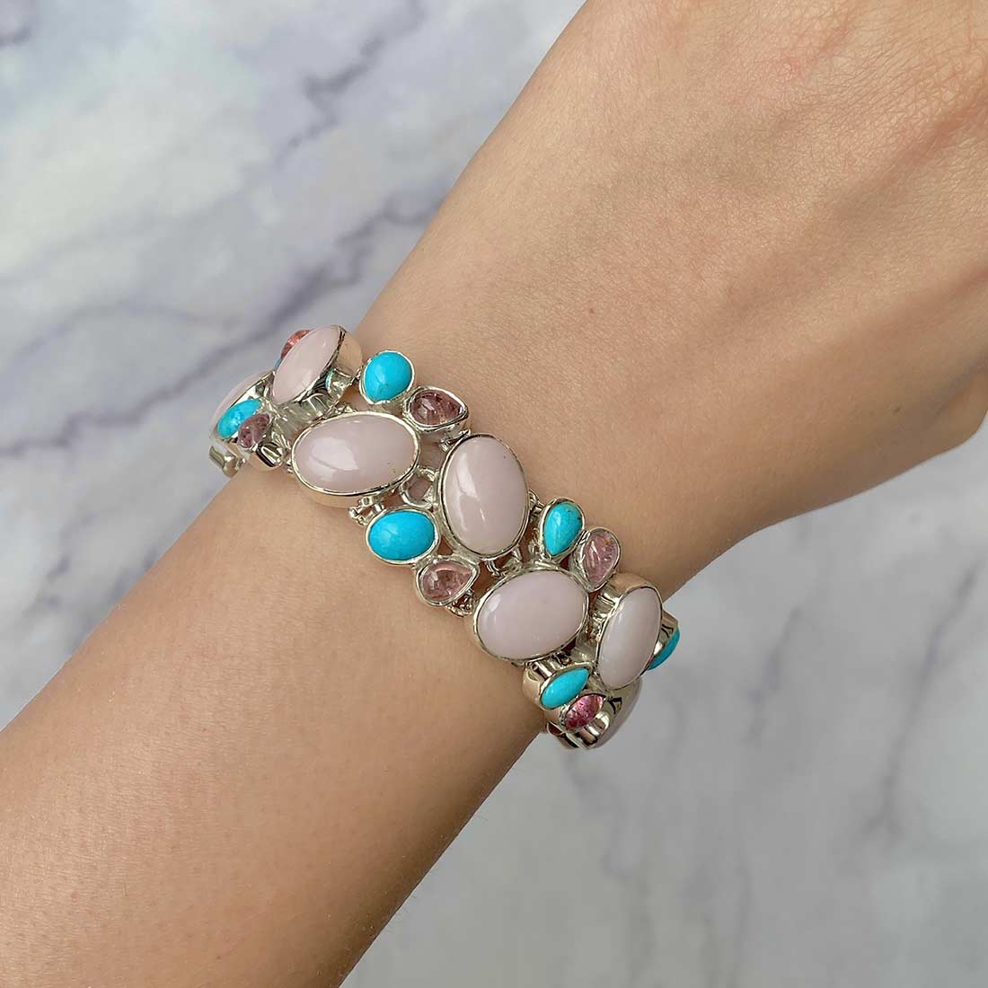 Pink Opal Bracelet-(PKO-B-1.)