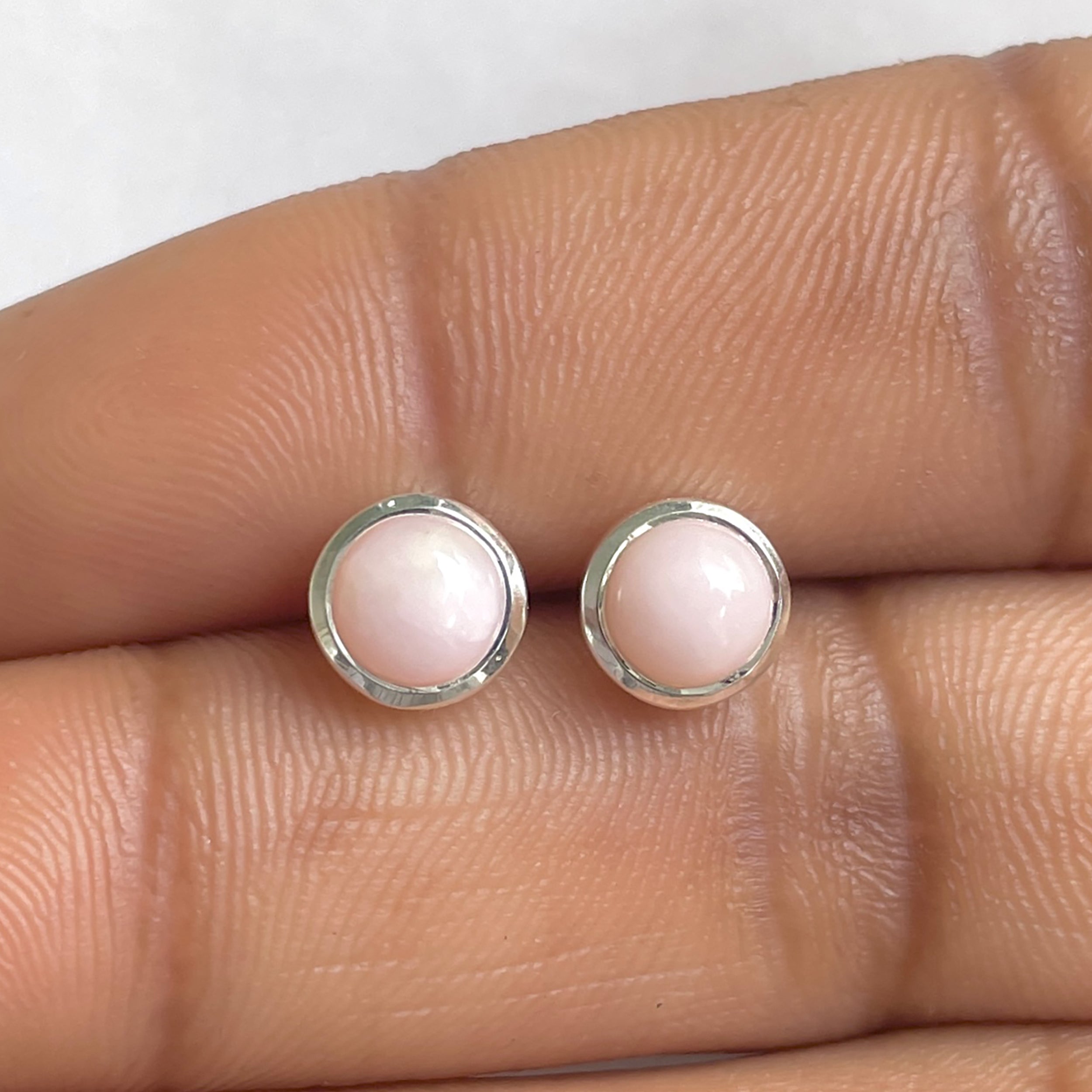 Pink Opal Earring-(PKO-RDE-1073.)