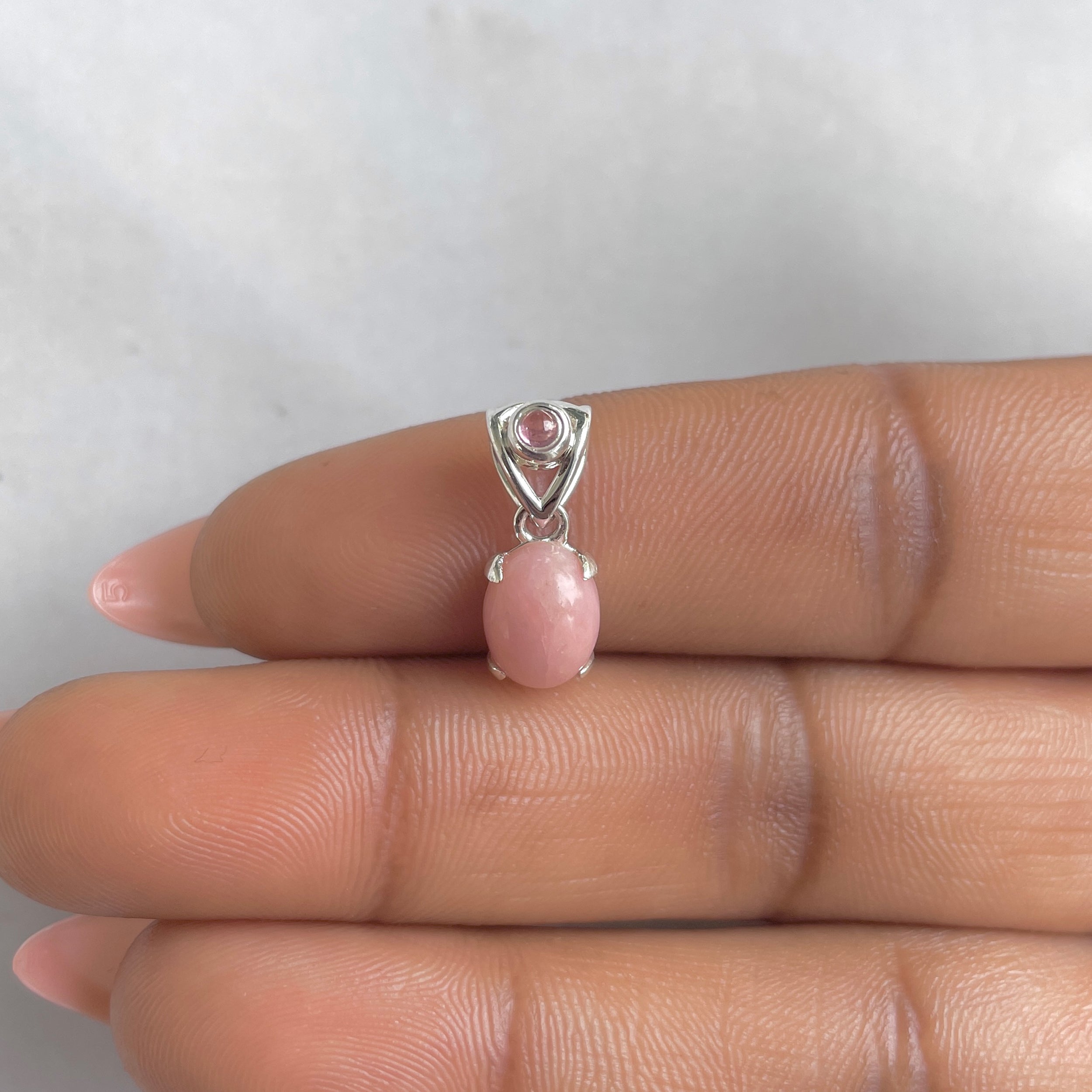 Pink Opal Pendant-(PKO-RDP-553.)