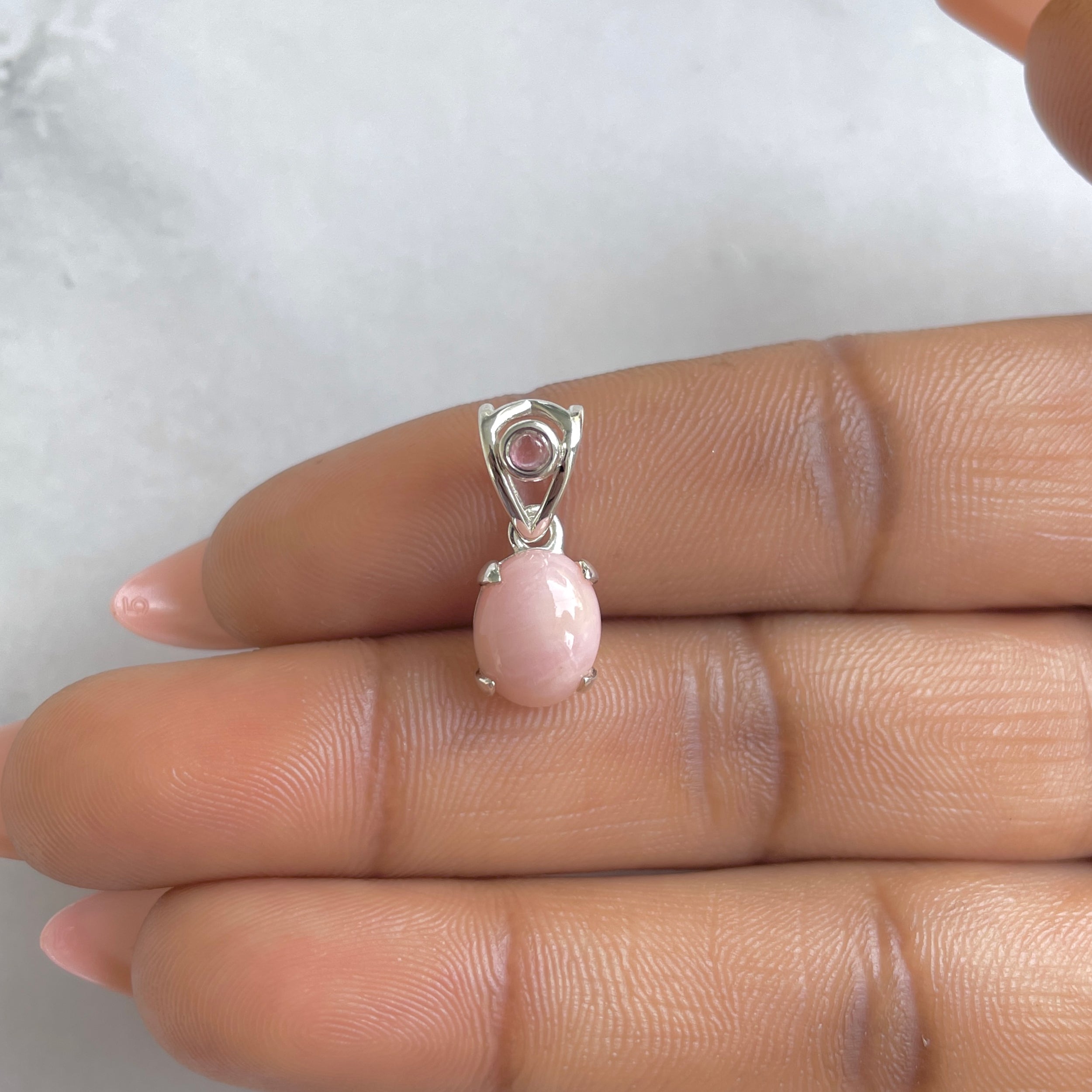 Pink Opal Pendant-(PKO-RDP-554.)