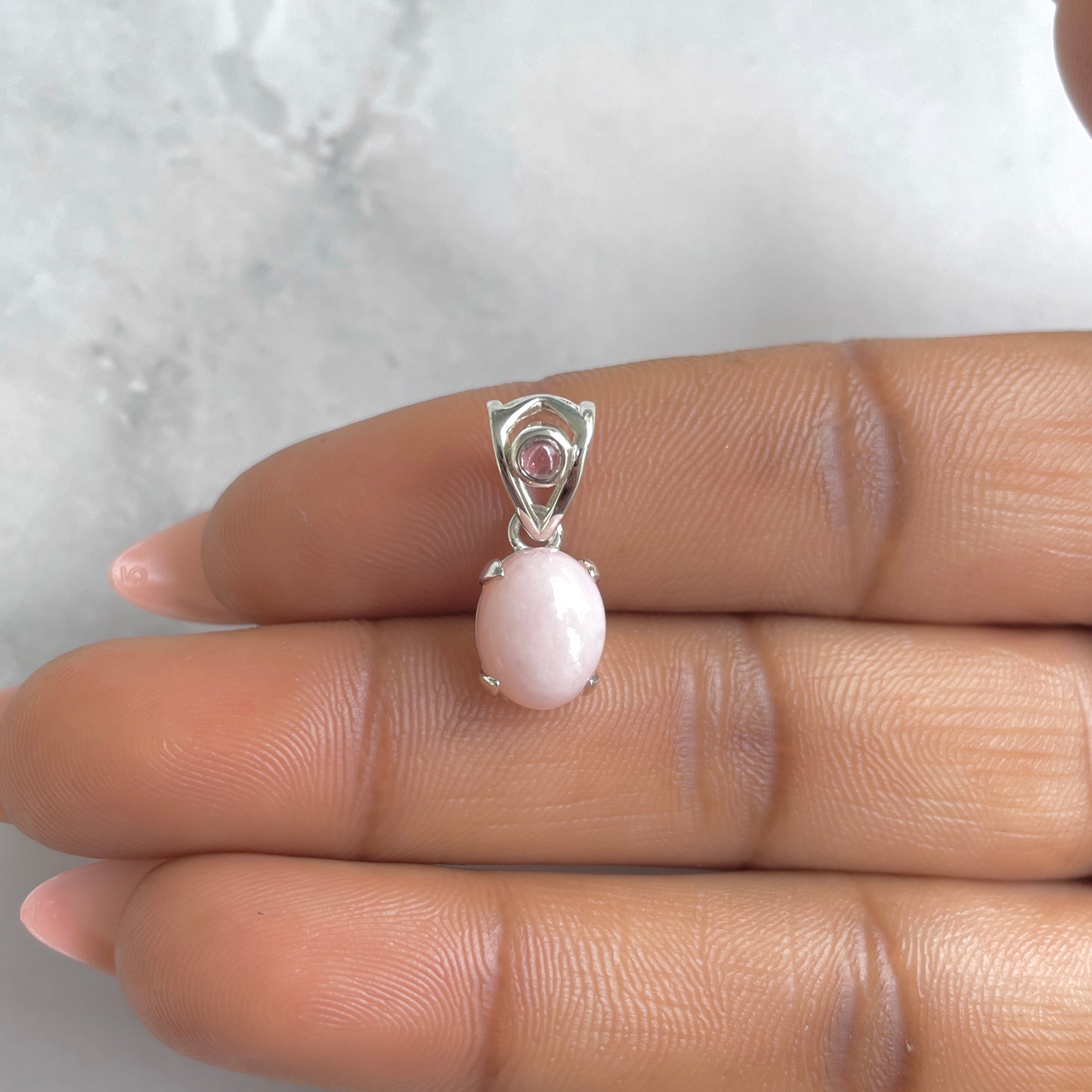 Pink Opal Pendant-(PKO-RDP-554A.)