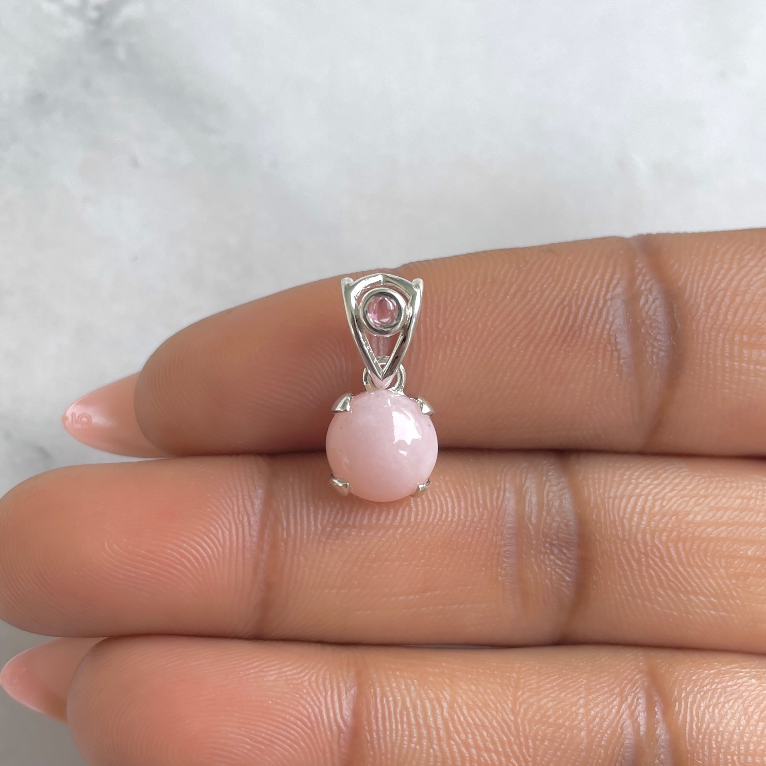 Pink Opal Pendant-(PKO-RDP-557.)