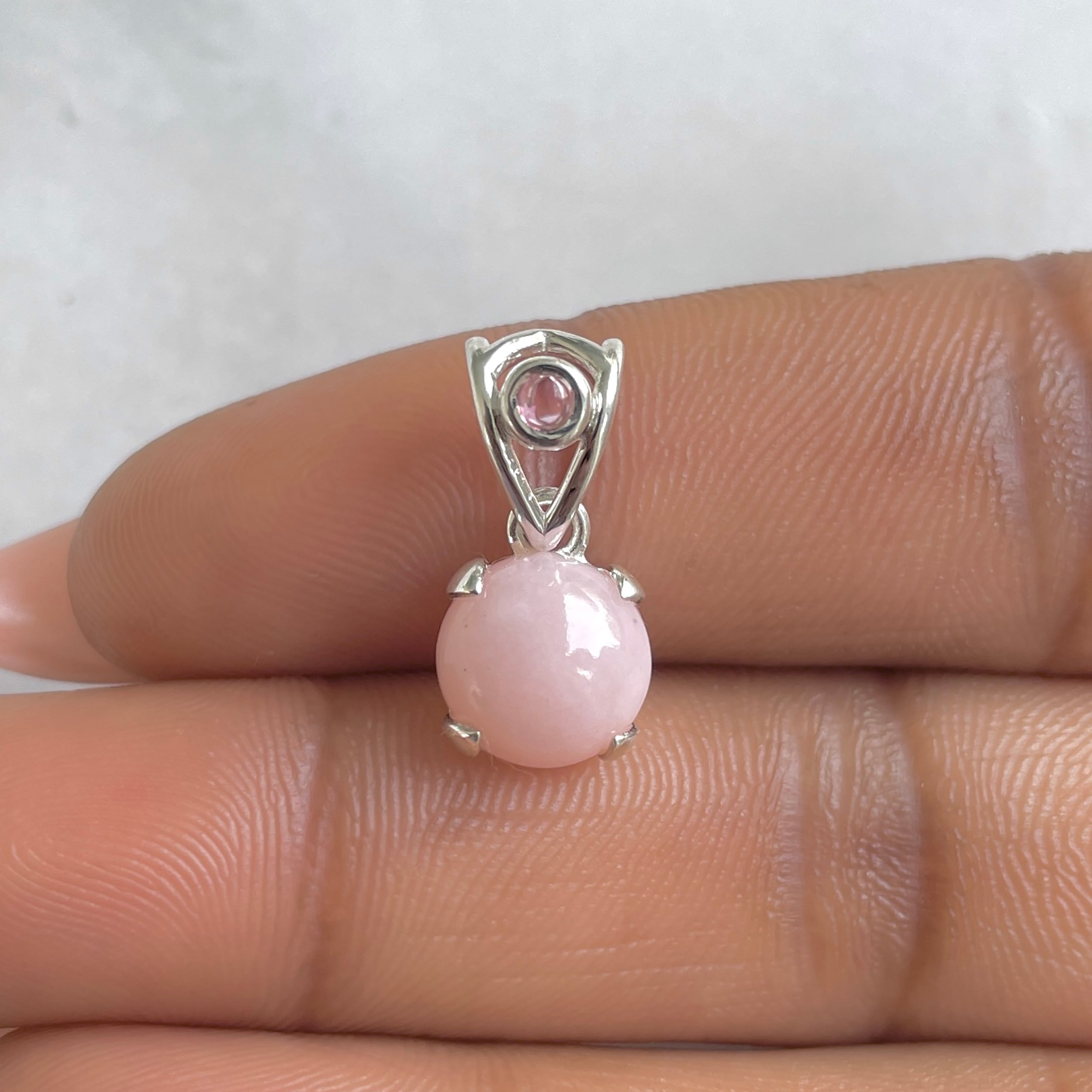 Pink Opal Pendant-(PKO-RDP-557.)