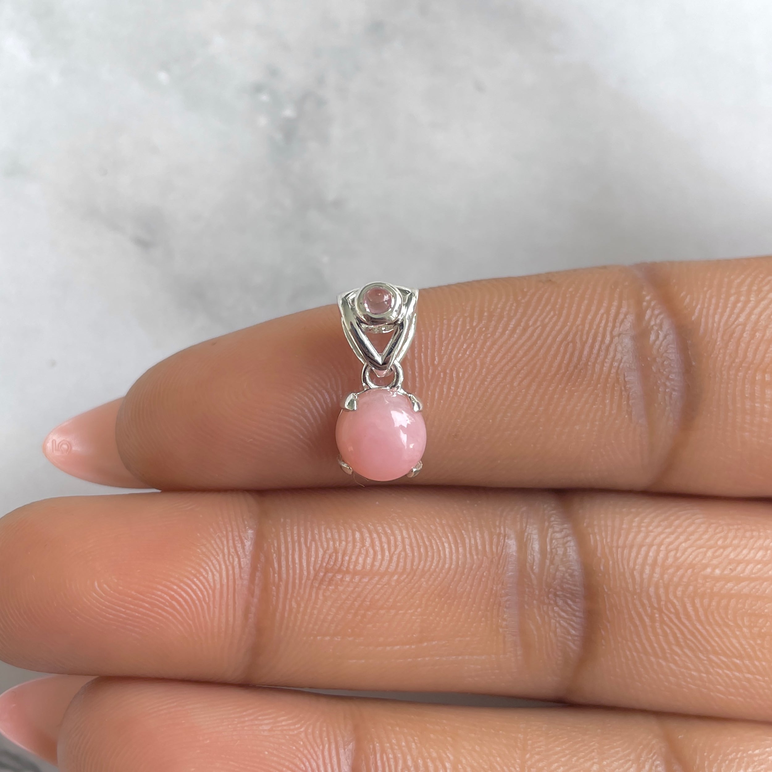 Pink Opal Pendant-(PKO-RDP-558.)