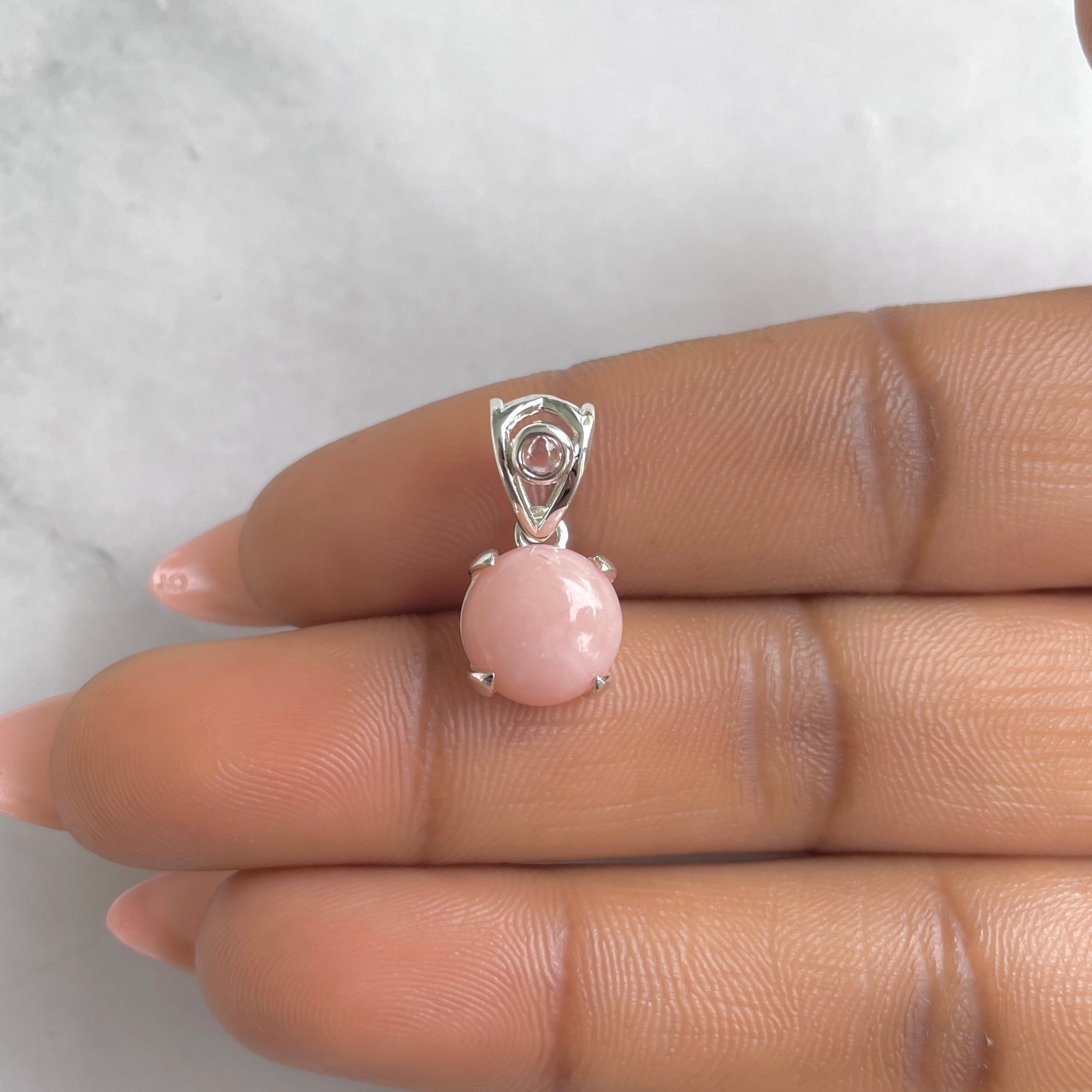 Pink Opal Pendant-(PKO-RDP-559.)