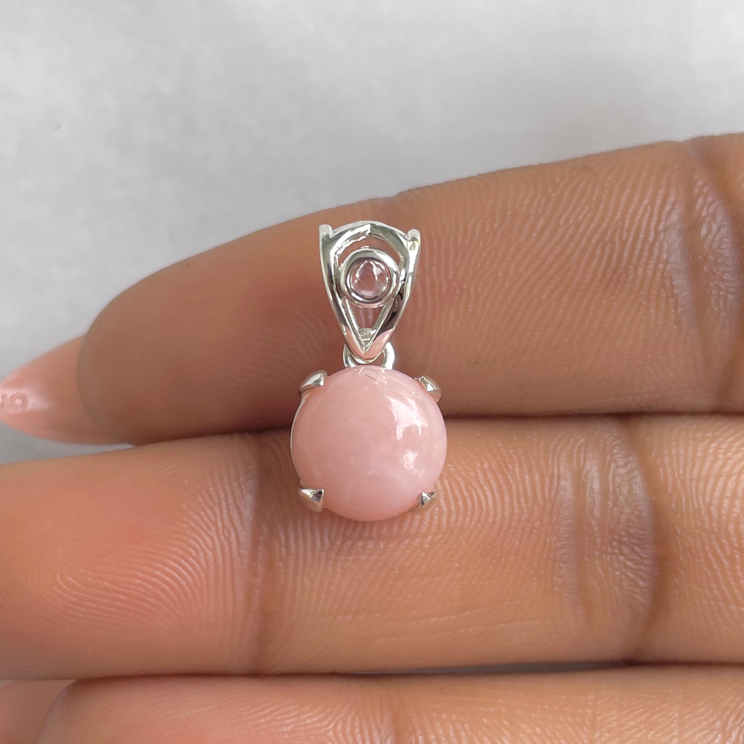 Pink Opal Pendant-(PKO-RDP-559.)