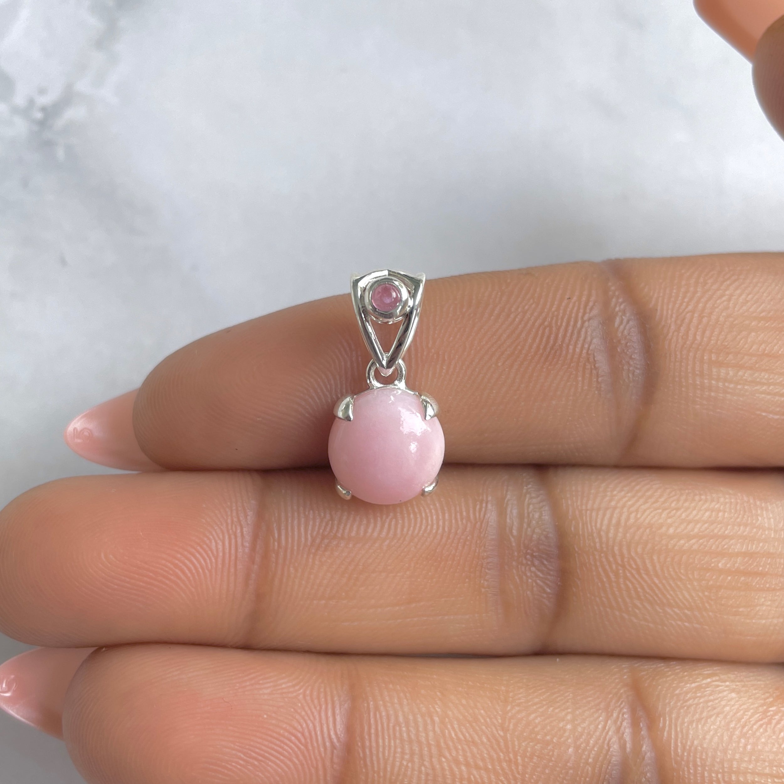 Pink Opal Pendant-(PKO-RDP-559A.)