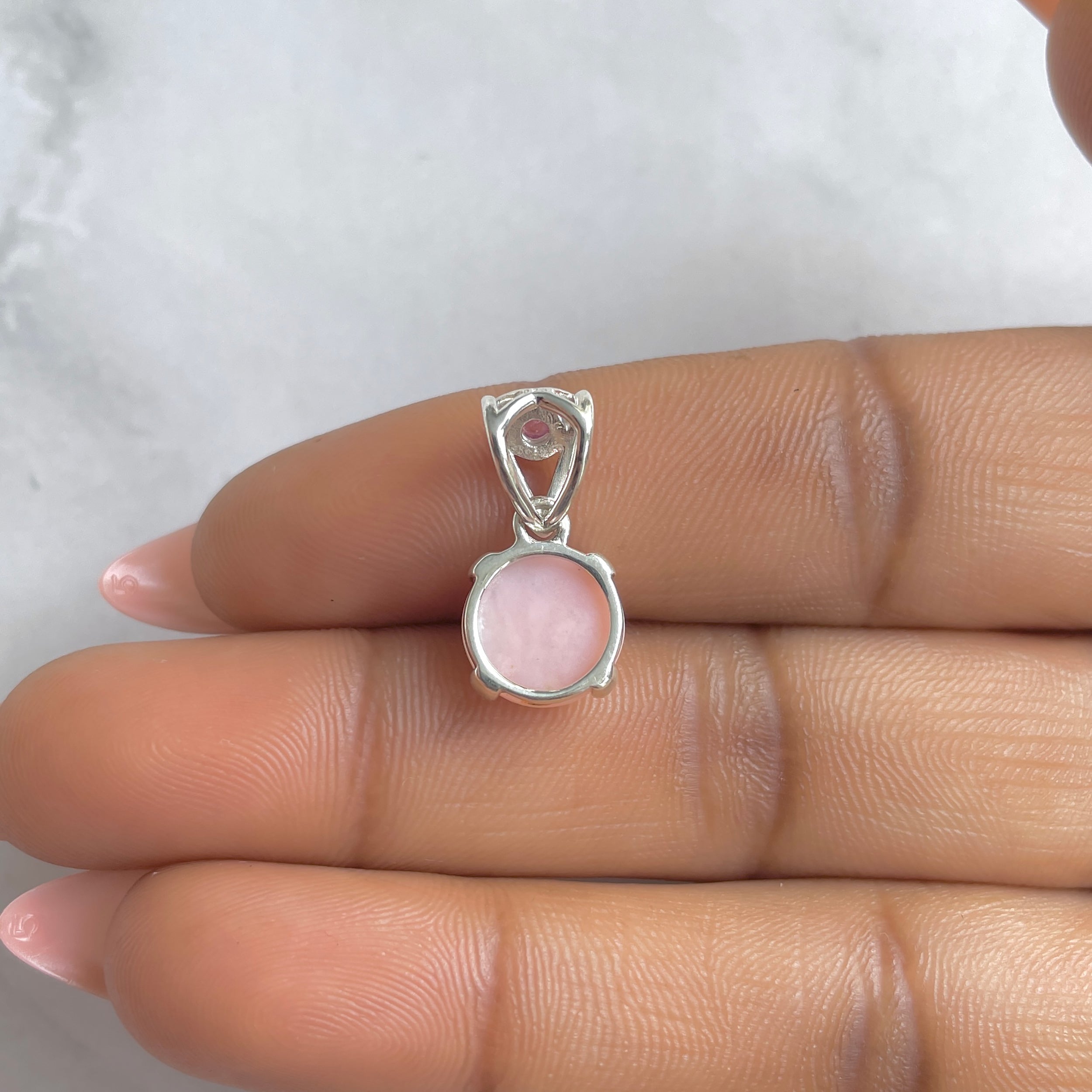 Pink Opal Pendant-(PKO-RDP-559A.)
