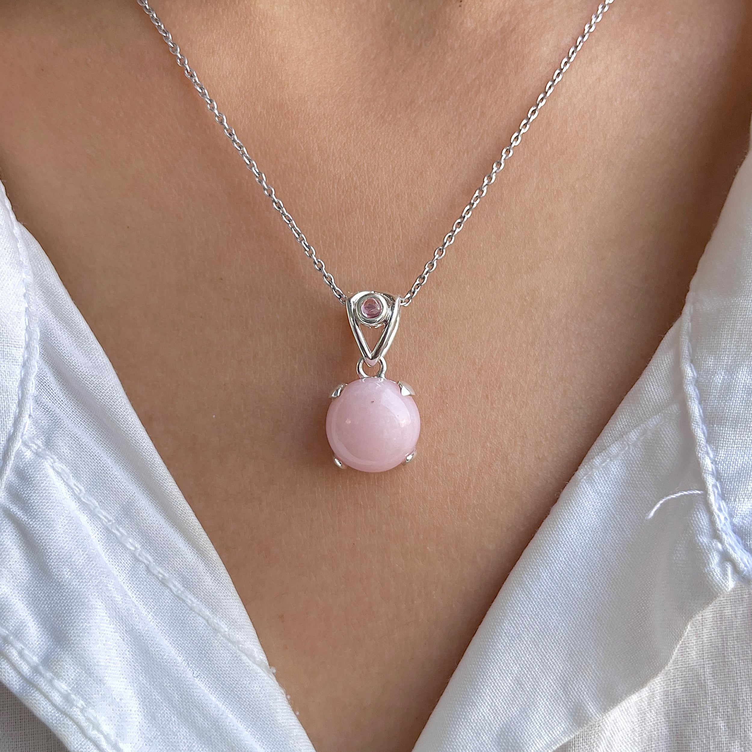 Pink Opal Pendant-(PKO-RDP-560.)