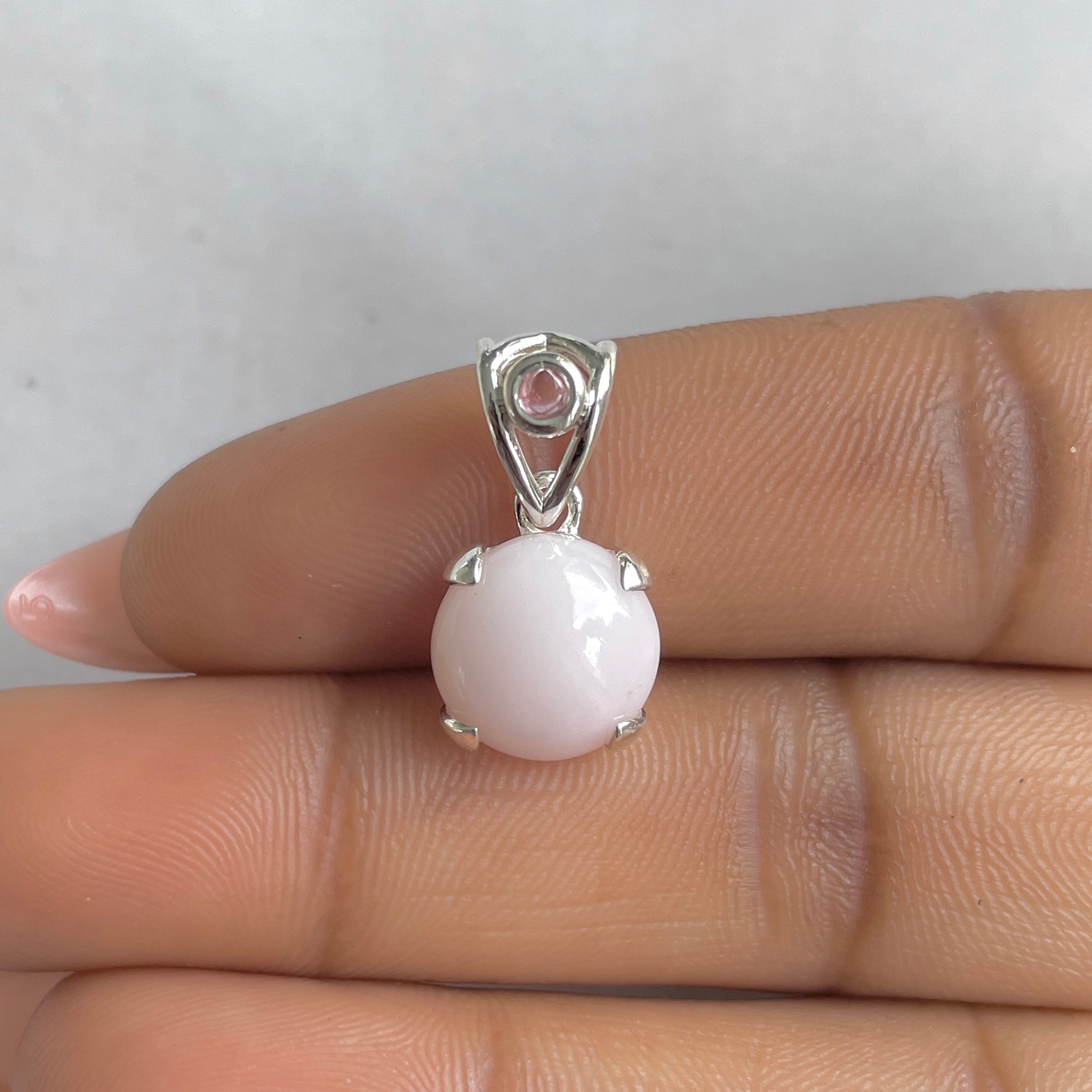 Pink Opal Pendant-(PKO-RDP-560A.)
