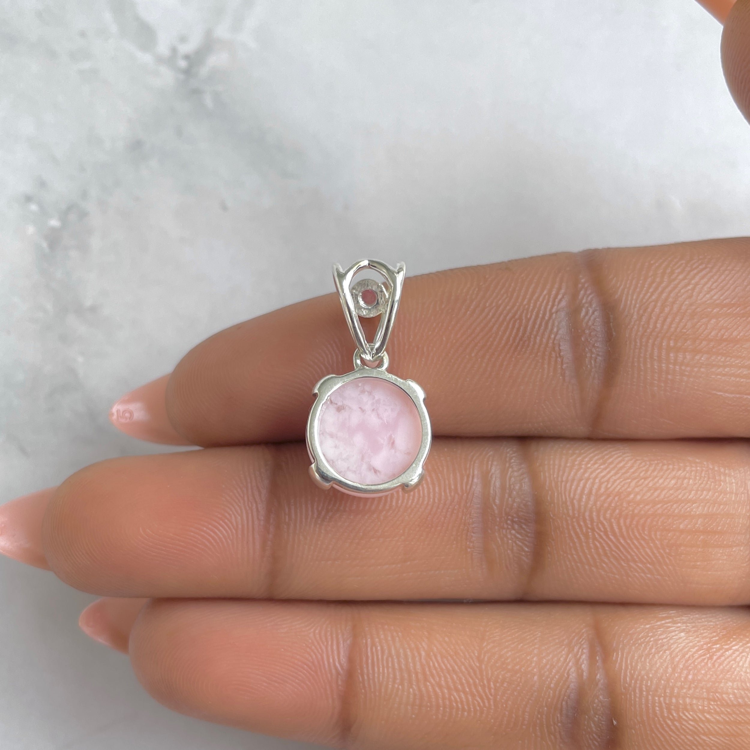Pink Opal Pendant-(PKO-RDP-561.)