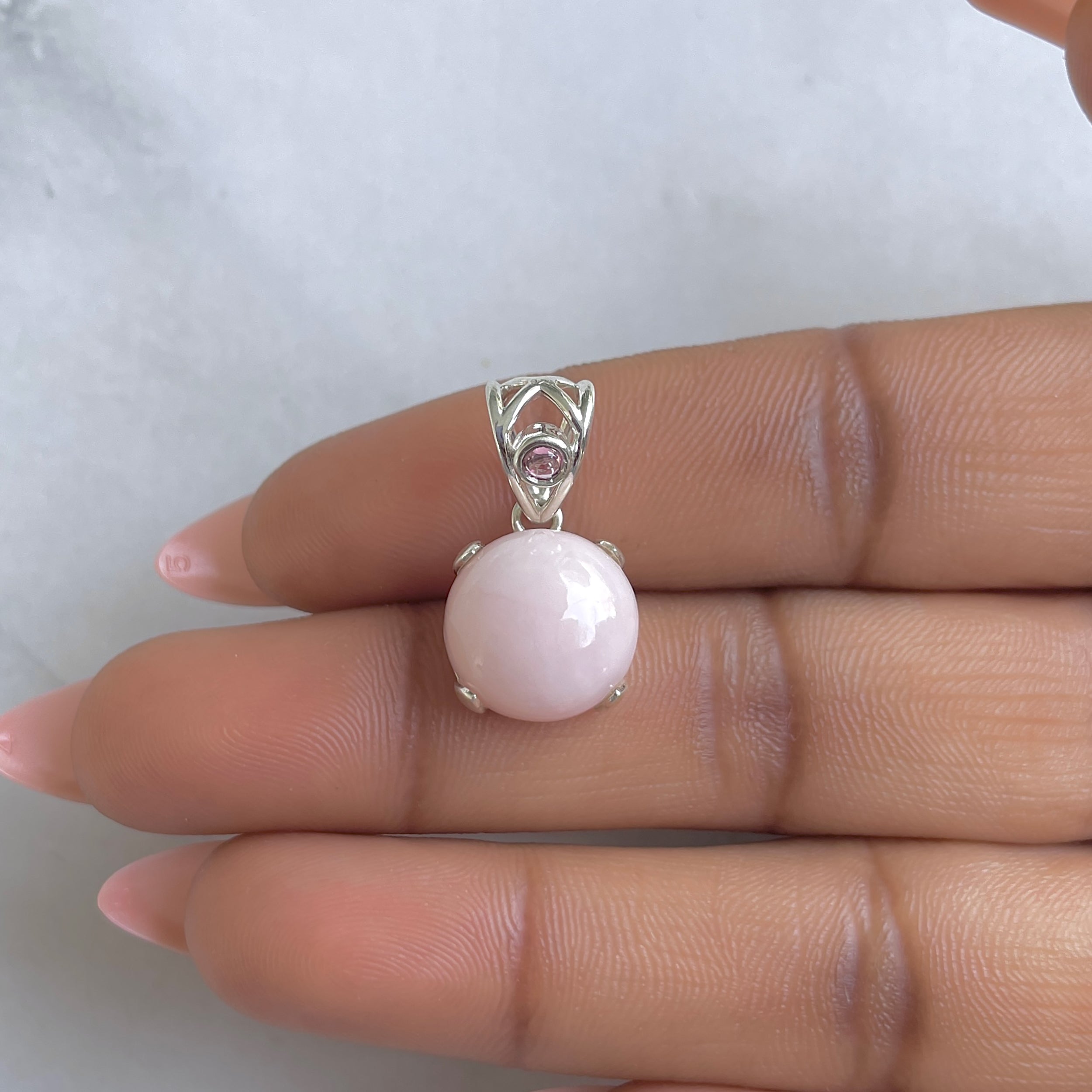 Pink Opal Pendant-(PKO-RDP-562.)