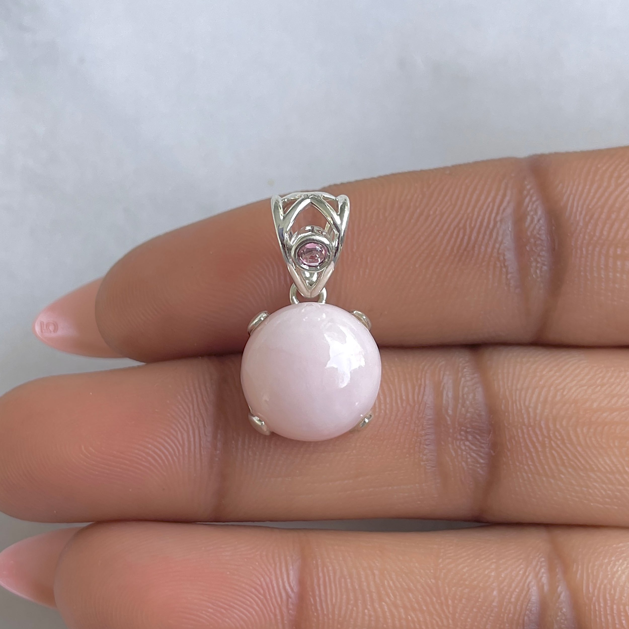 Pink Opal Pendant-(PKO-RDP-562.)