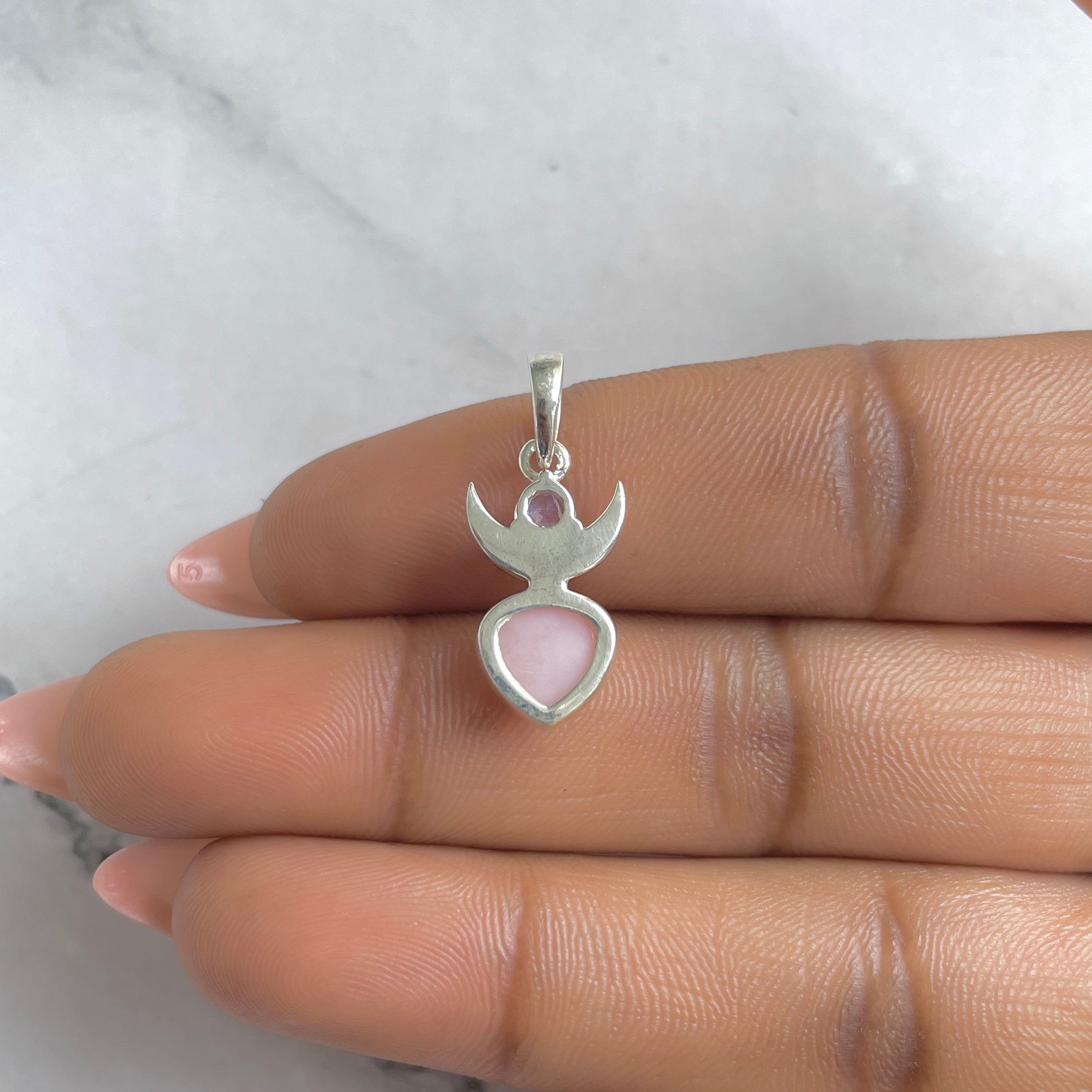 Pink Opal Pendant-(PKO-RDP-690.)