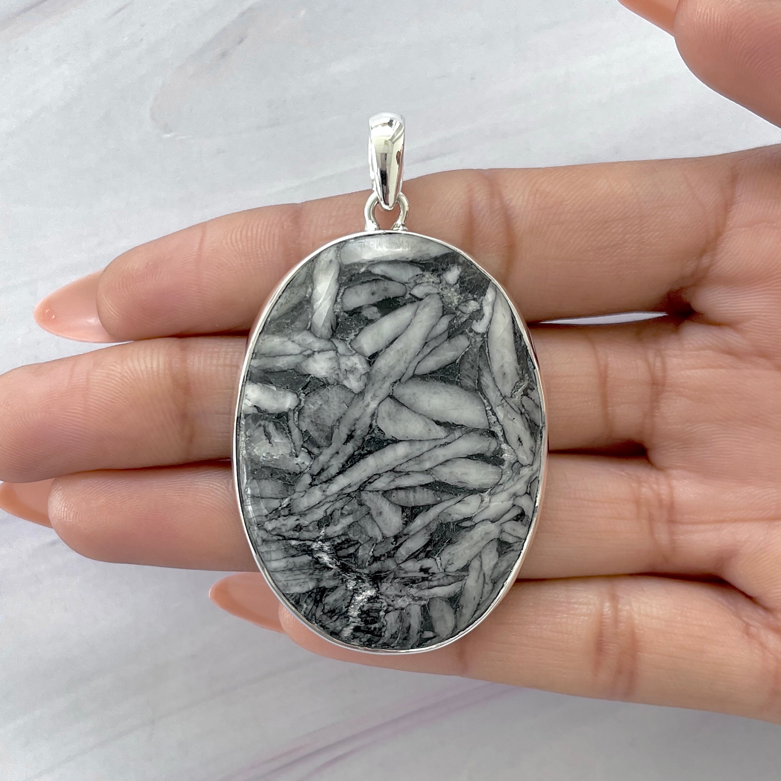 Pinolith Jasper Pendant-(PLJ-P-5.)
