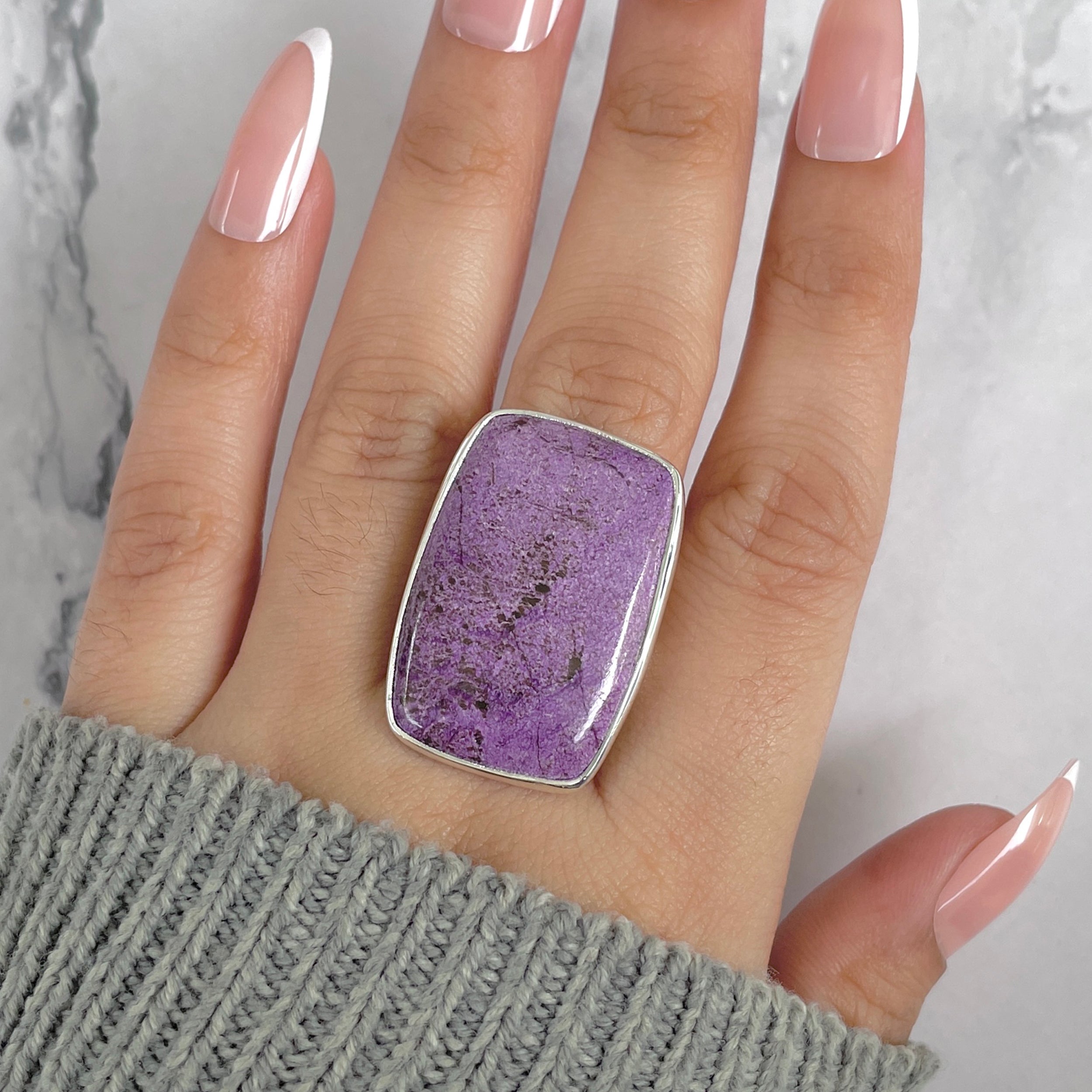 Purpurite Adjustable Ring-(PPT-R-32.)
