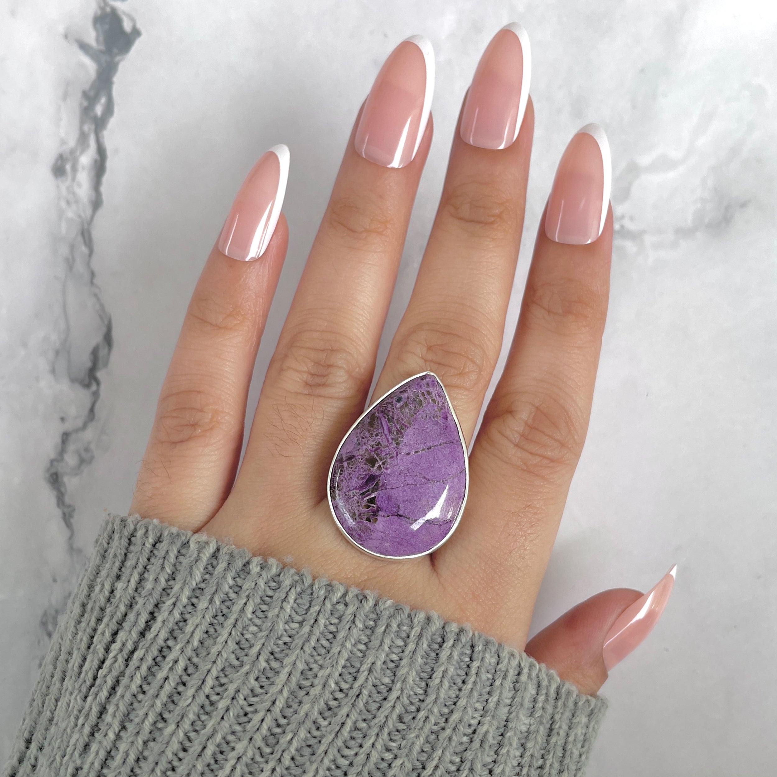 Purpurite Adjustable Ring-(PPT-R-37.)