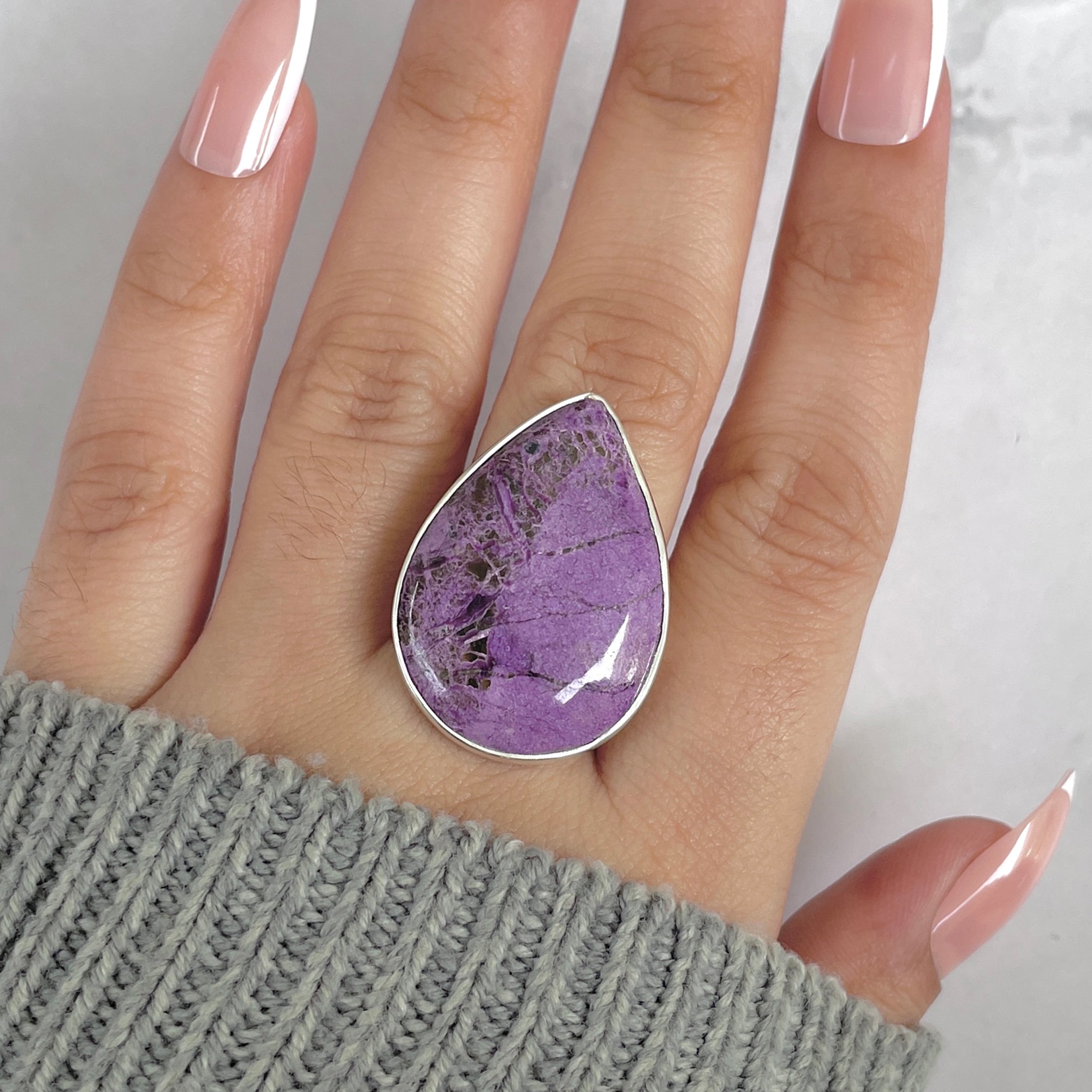 Purpurite Adjustable Ring-(PPT-R-37.)