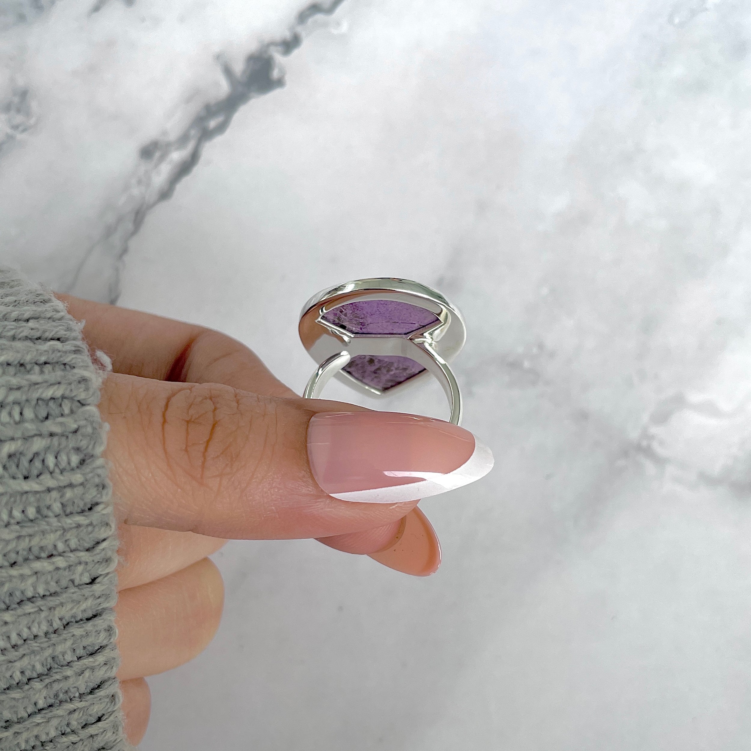 Purpurite Adjustable Ring-(PPT-R-37.)