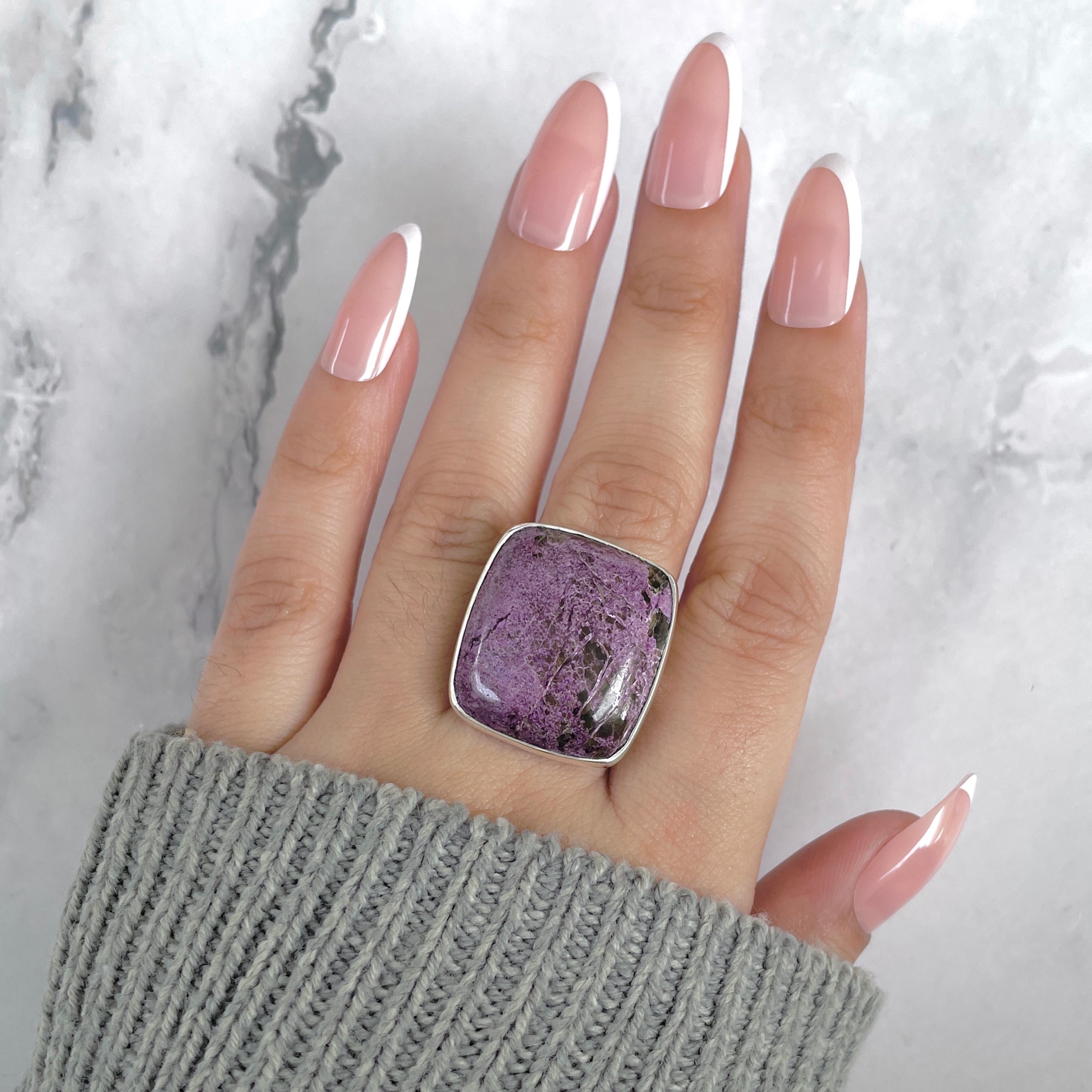 Purpurite Adjustable Ring-(PPT-R-40.)