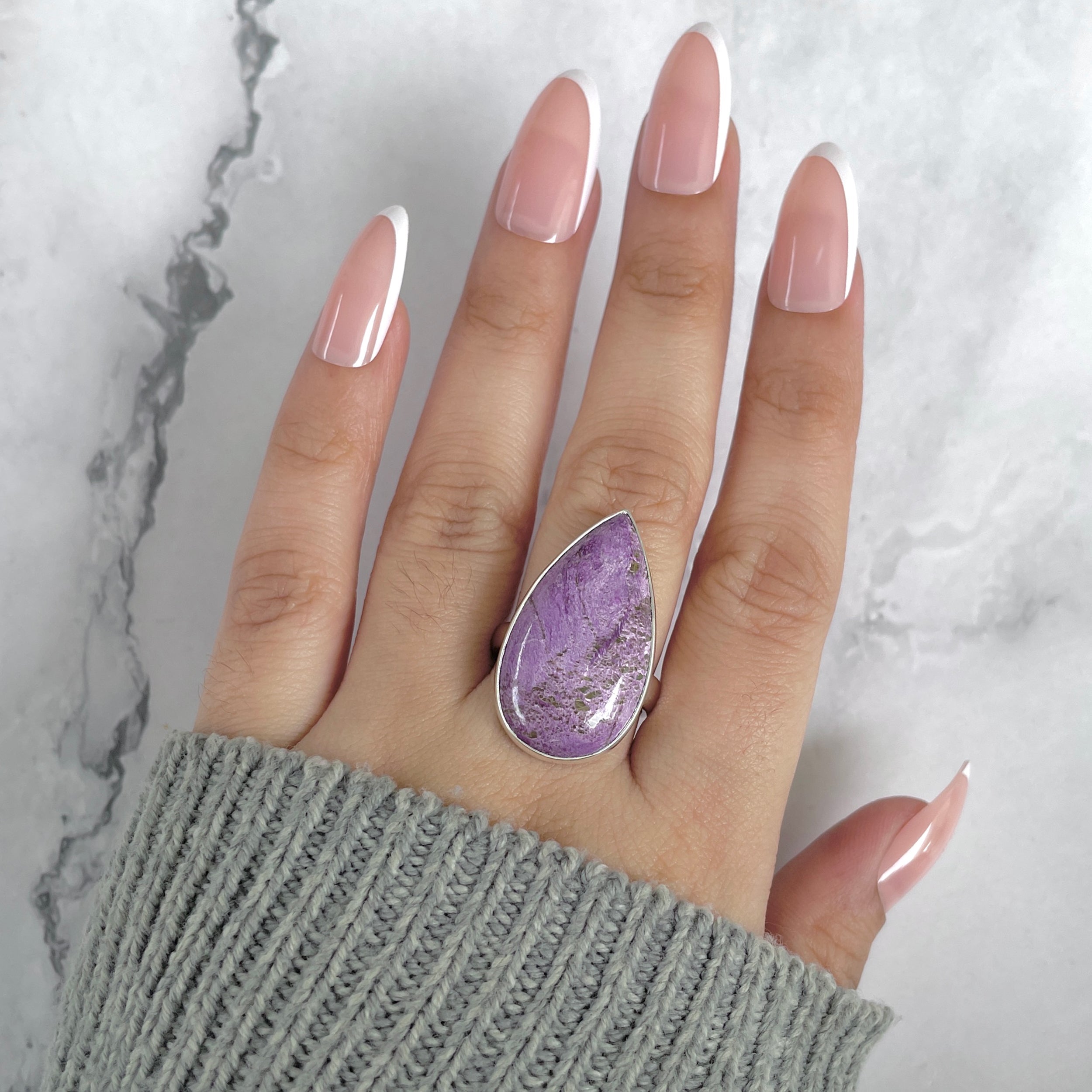 Purpurite Adjustable Ring-(PPT-R-43.)