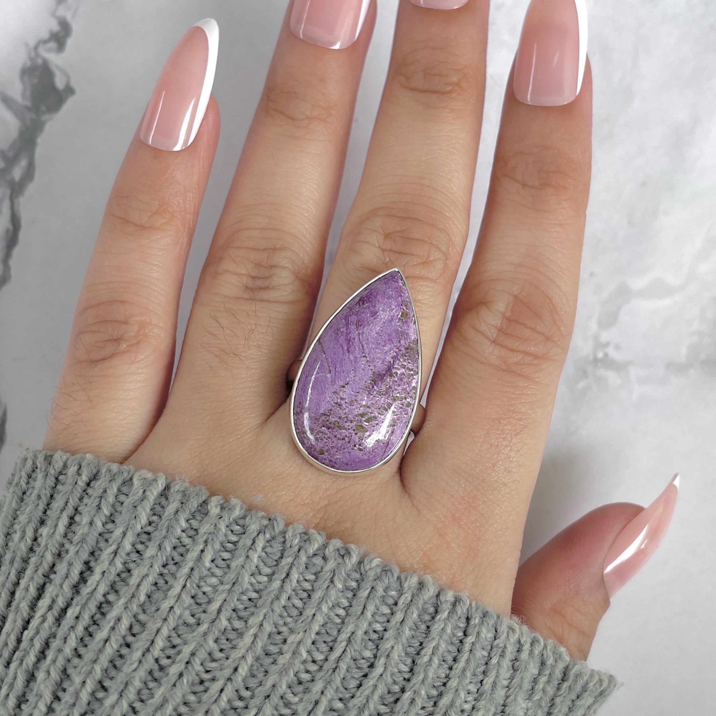 Purpurite Adjustable Ring-(PPT-R-43.)