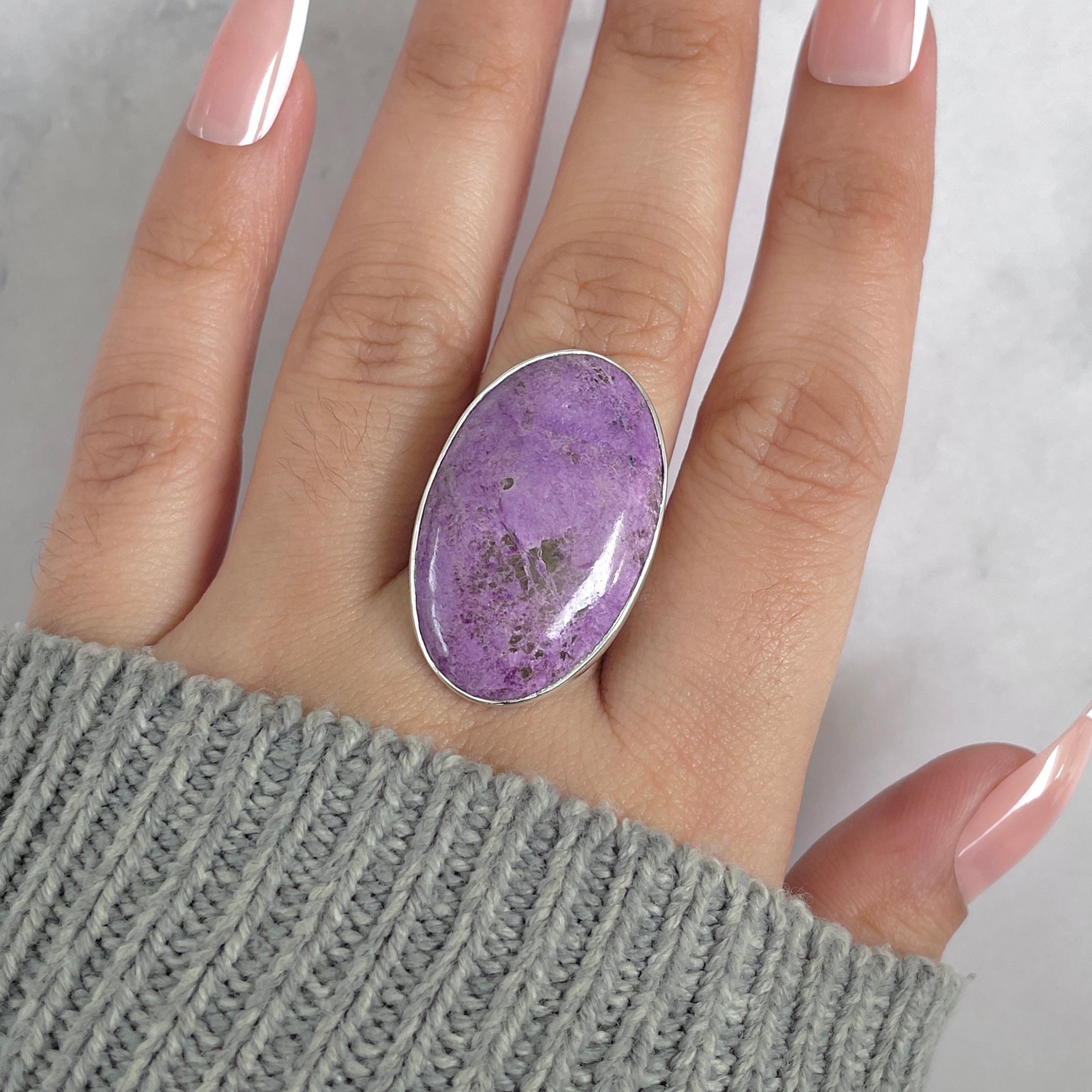 Purpurite Adjustable Ring-(PPT-R-45.)