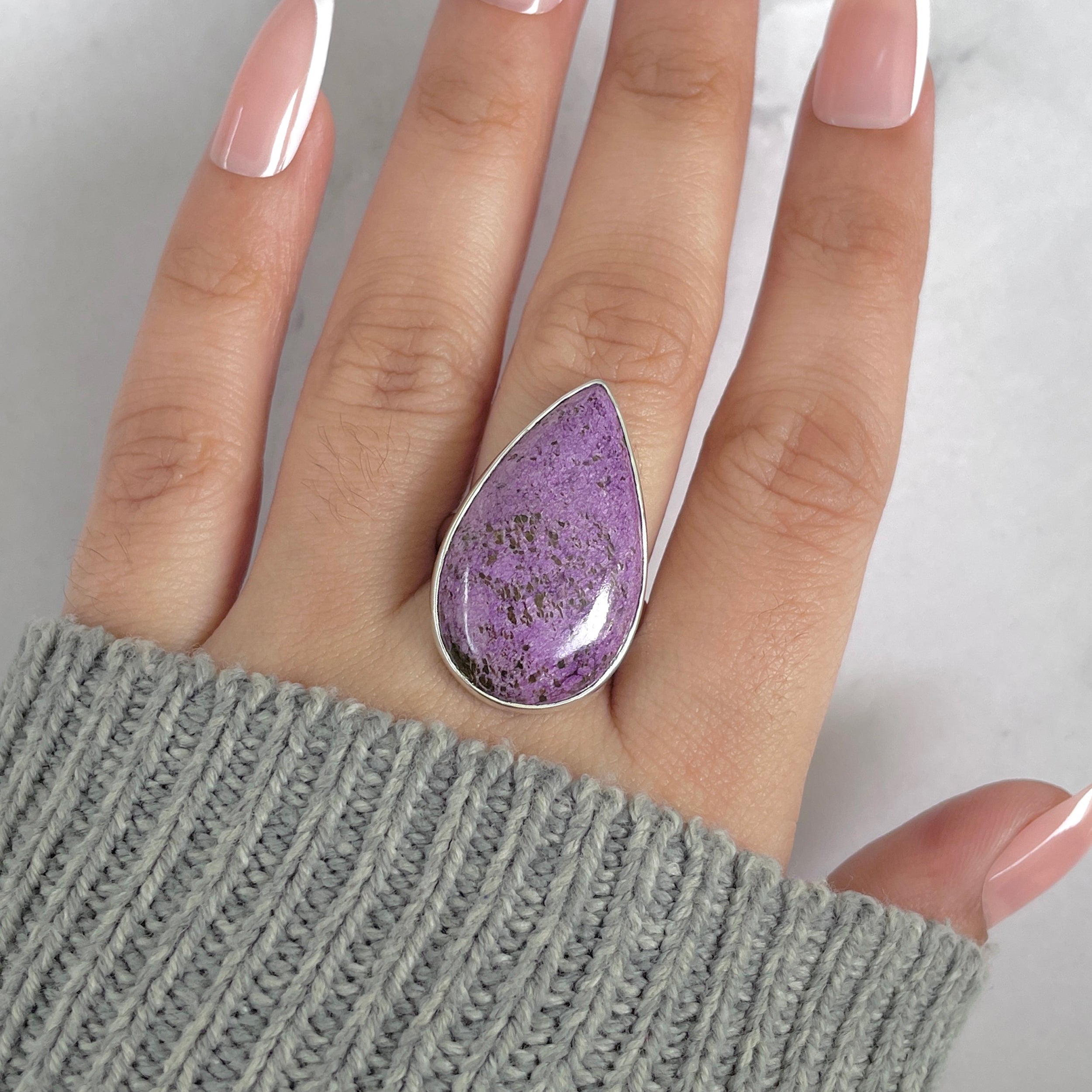 Purpurite Adjustable Ring-(PPT-R-47.)