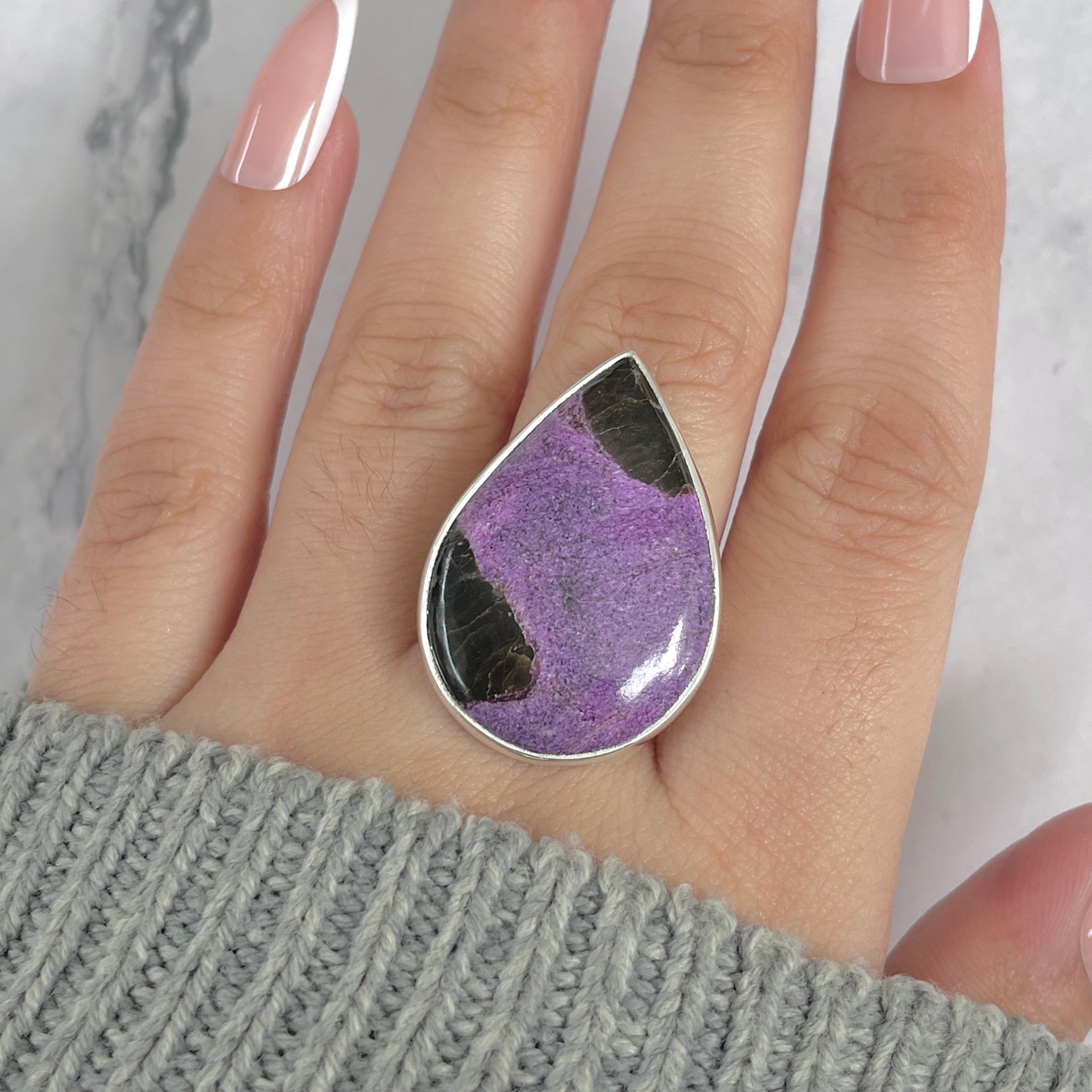 Purpurite Adjustable Ring-(PPT-R-49.)
