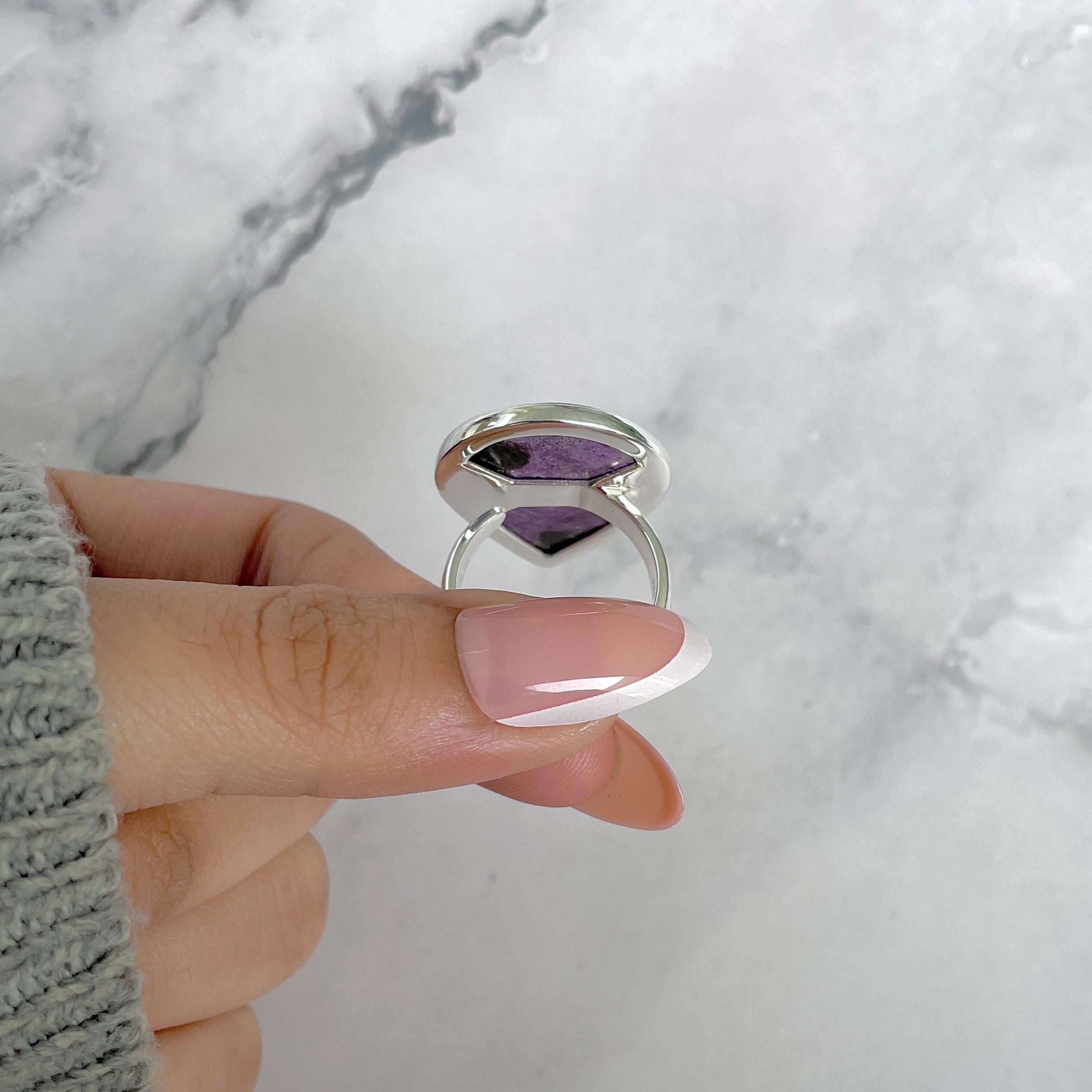 Purpurite Adjustable Ring-(PPT-R-49.)