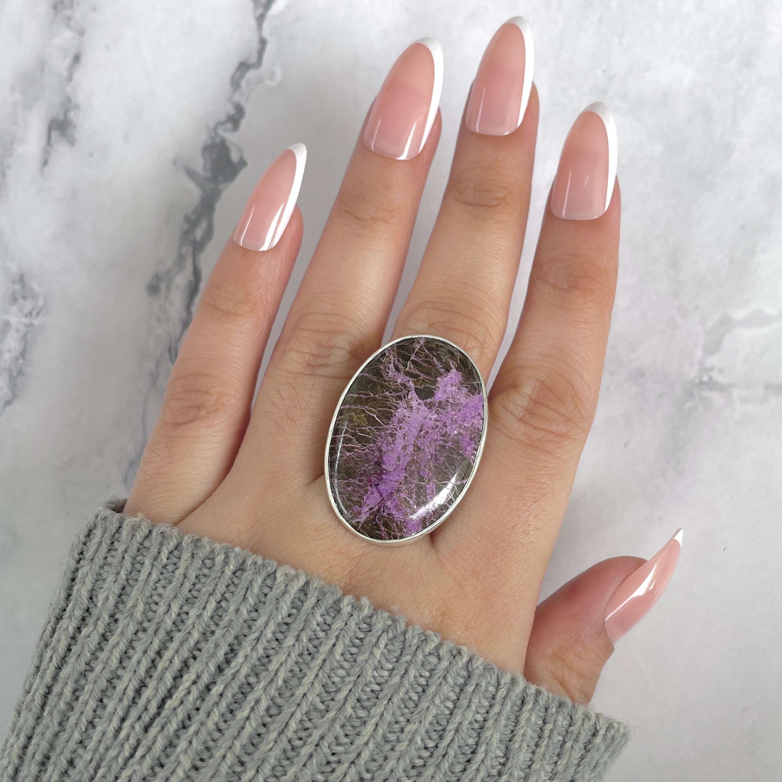 Purpurite Adjustable Ring-(PPT-R-52.)