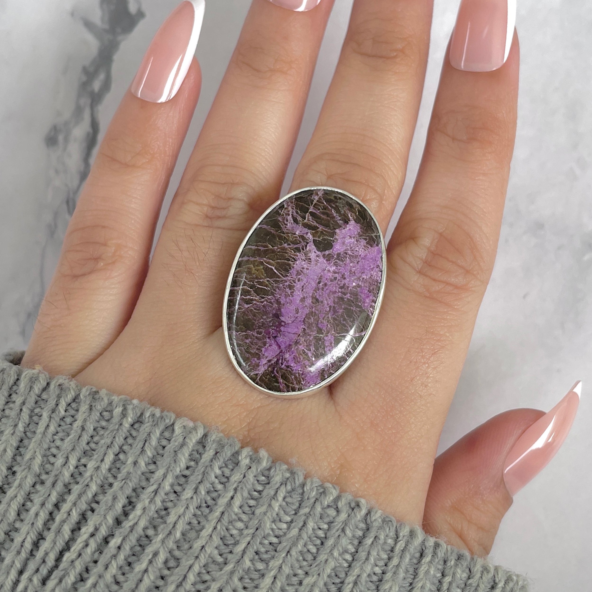 Purpurite Adjustable Ring-(PPT-R-52.)