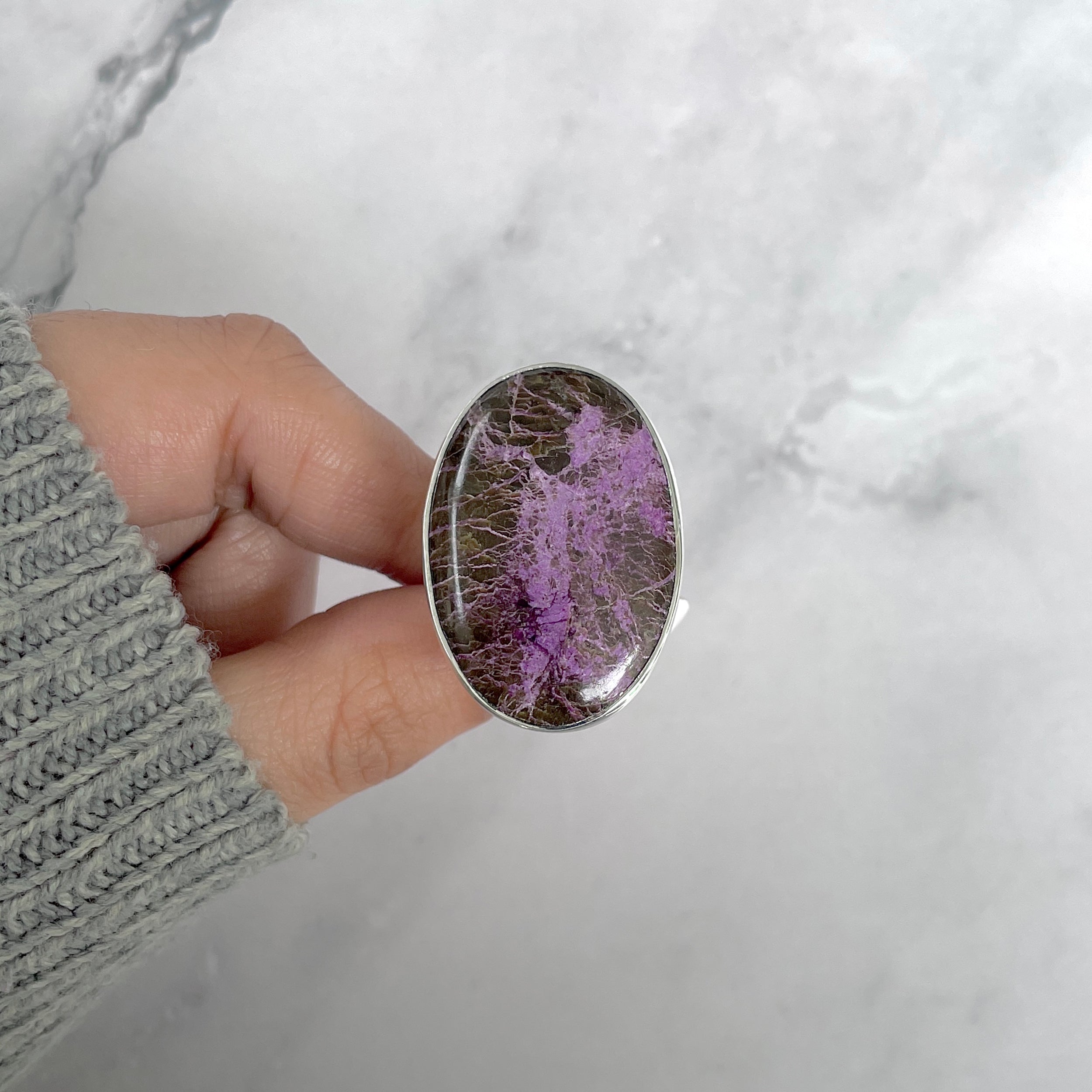 Purpurite Adjustable Ring-(PPT-R-52.)