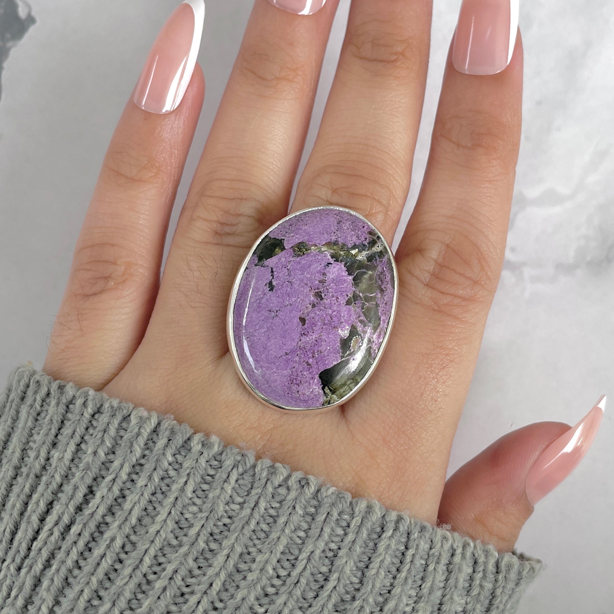 Purpurite Adjustable Ring-(PPT-R-53.)
