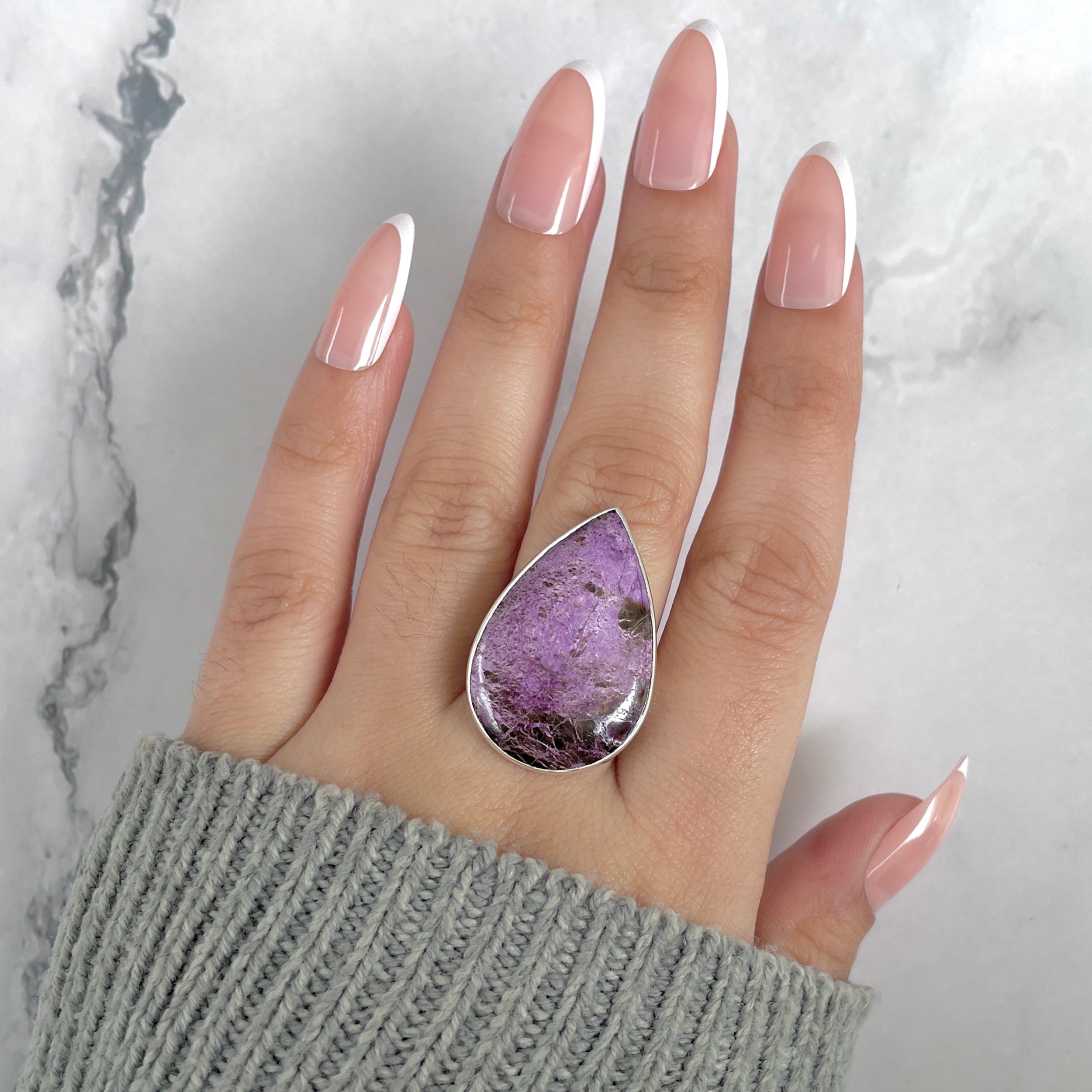 Purpurite Adjustable Ring-(PPT-R-54.)