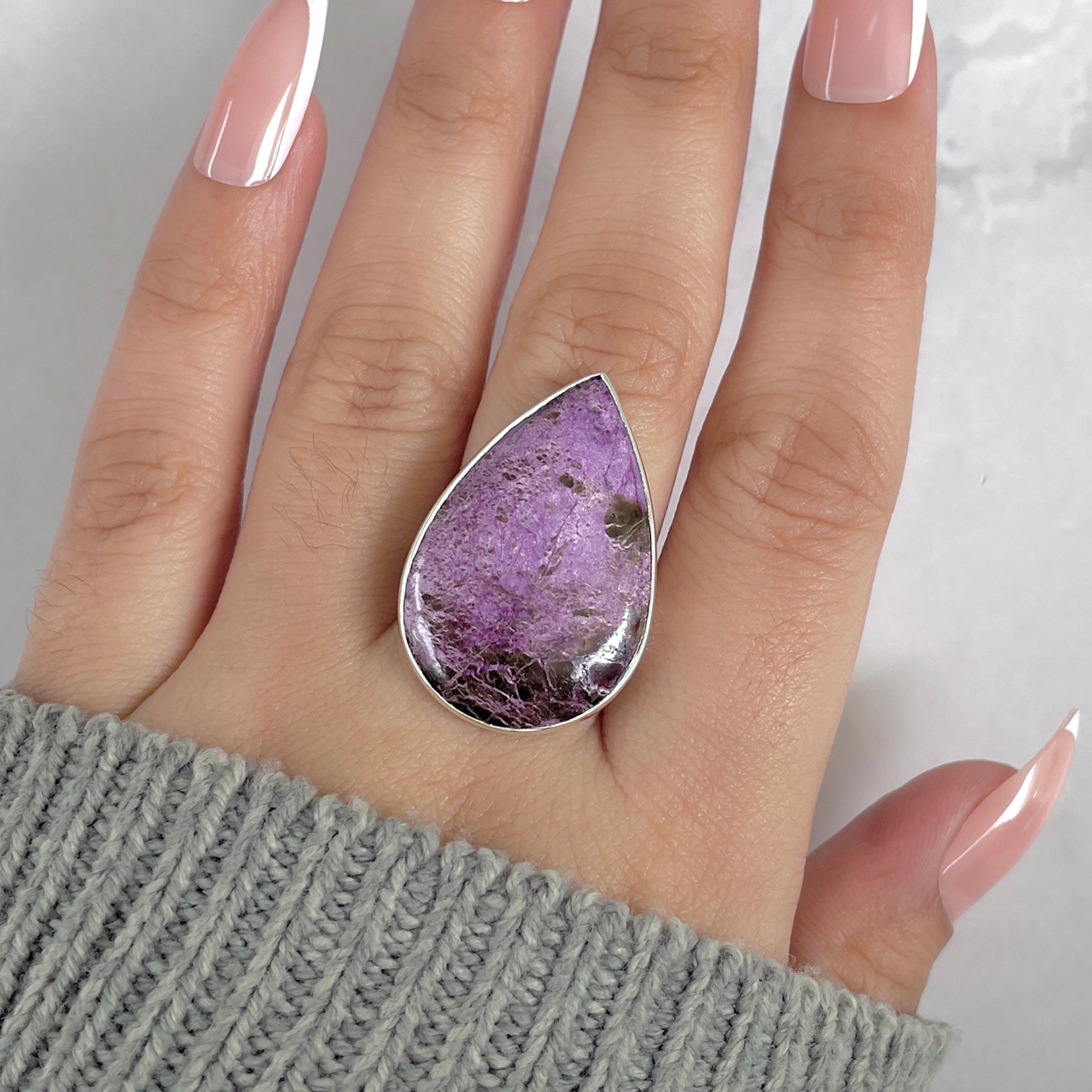 Purpurite Adjustable Ring-(PPT-R-54.)