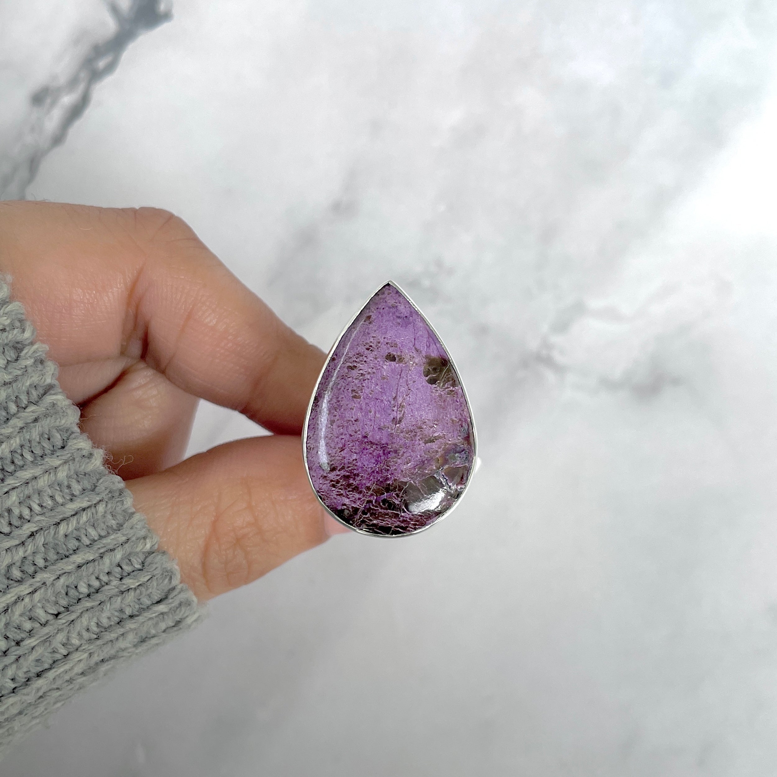 Purpurite Adjustable Ring-(PPT-R-54.)